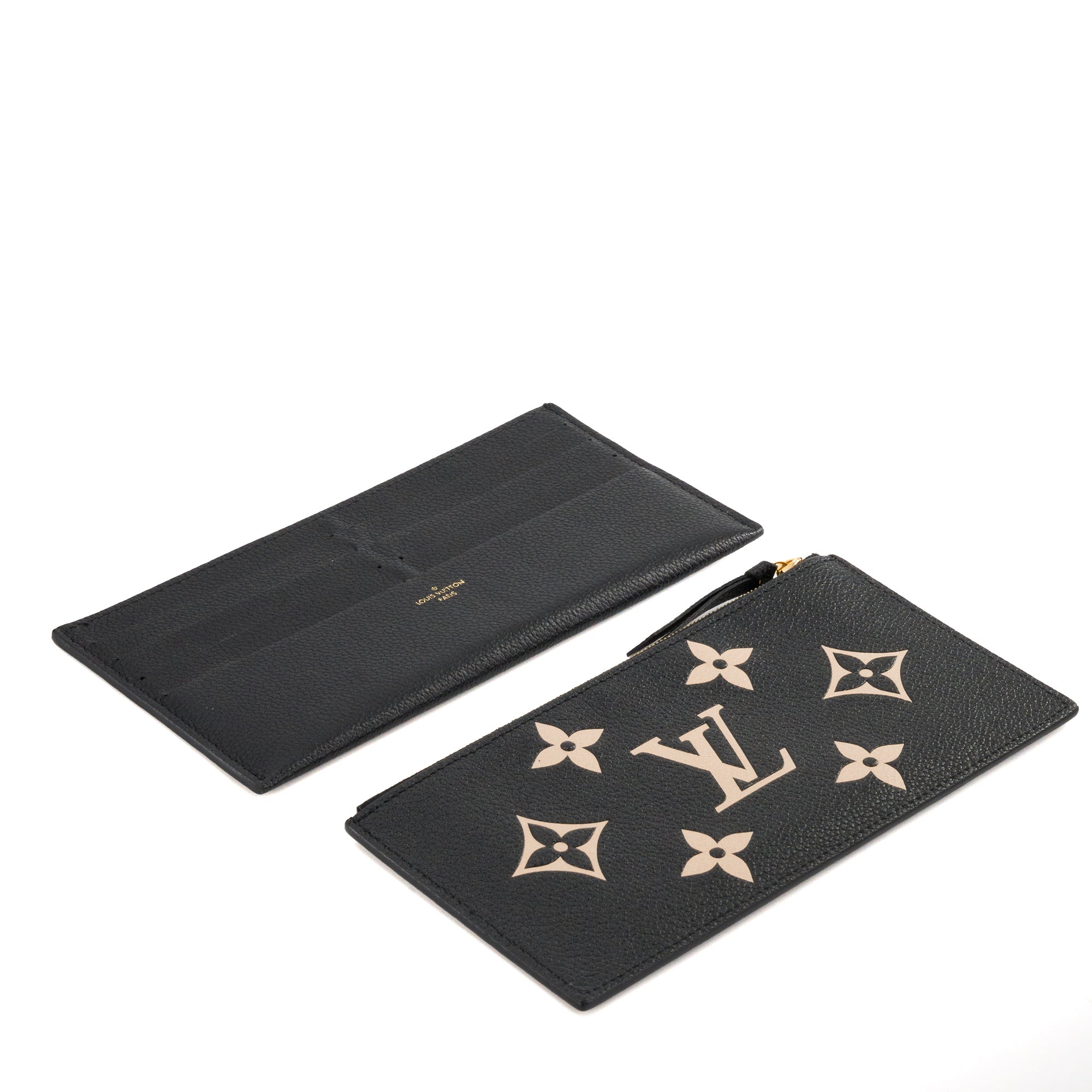 LOUIS VUITTON - Pochette Félicie Monogram Giant Louis Vuitton en cuir grainé noir