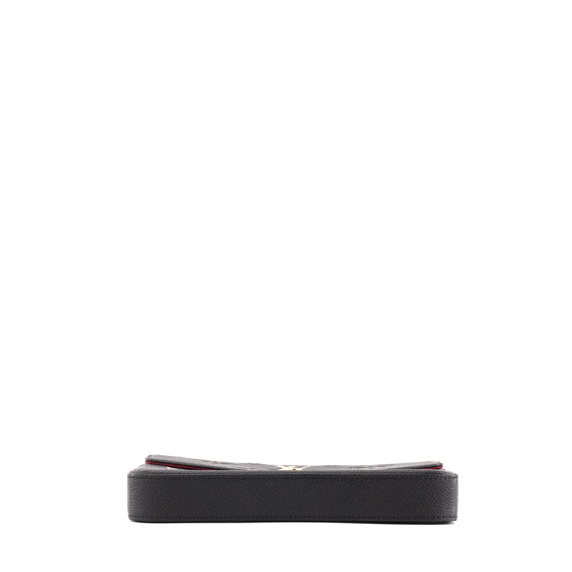 LOUIS VUITTON - Pochette Félicie Monogram Giant Louis Vuitton en cuir grainé noir