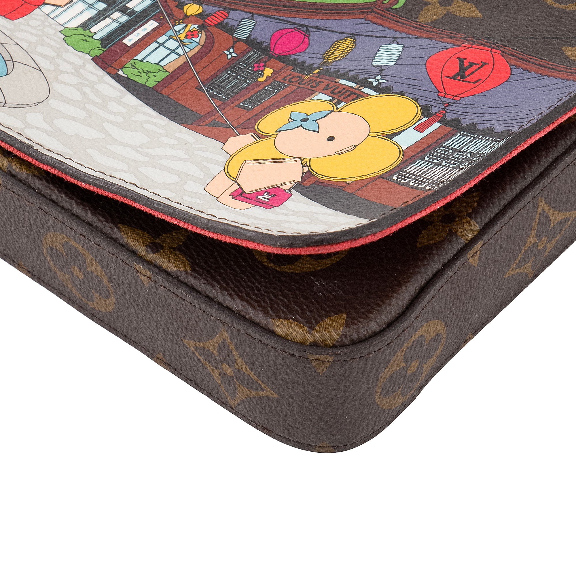 LOUIS VUITTON - Pochette Félicie Vivienne Louis Vuitton en toile enduite monogrammée édition limitée