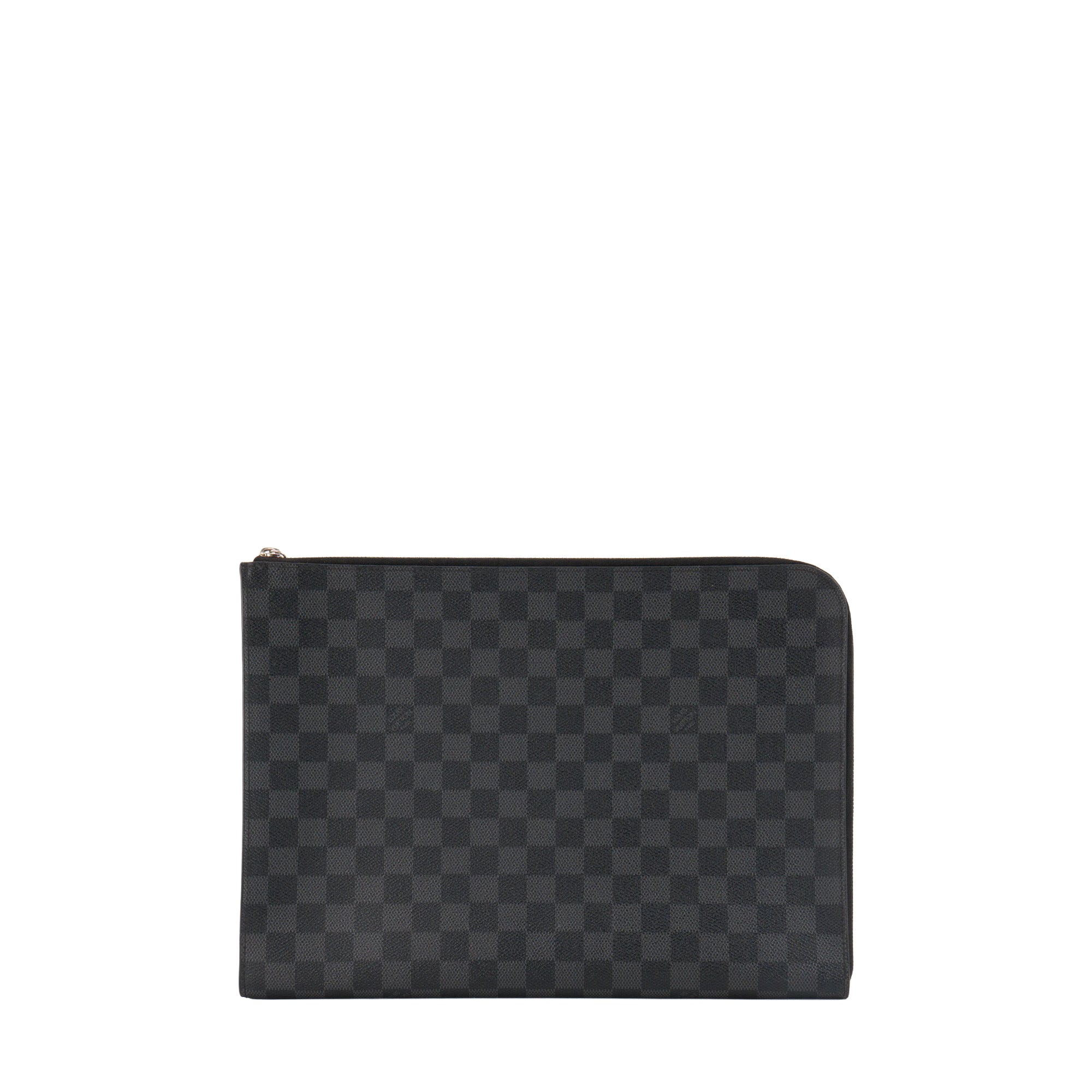 LOUIS VUITTON - Pochette Jour Louis Vuitton en toile enduite damier graphite