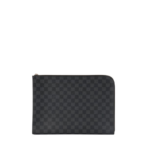 LOUIS VUITTON - Pochette Jour Louis Vuitton en toile enduite damier graphite