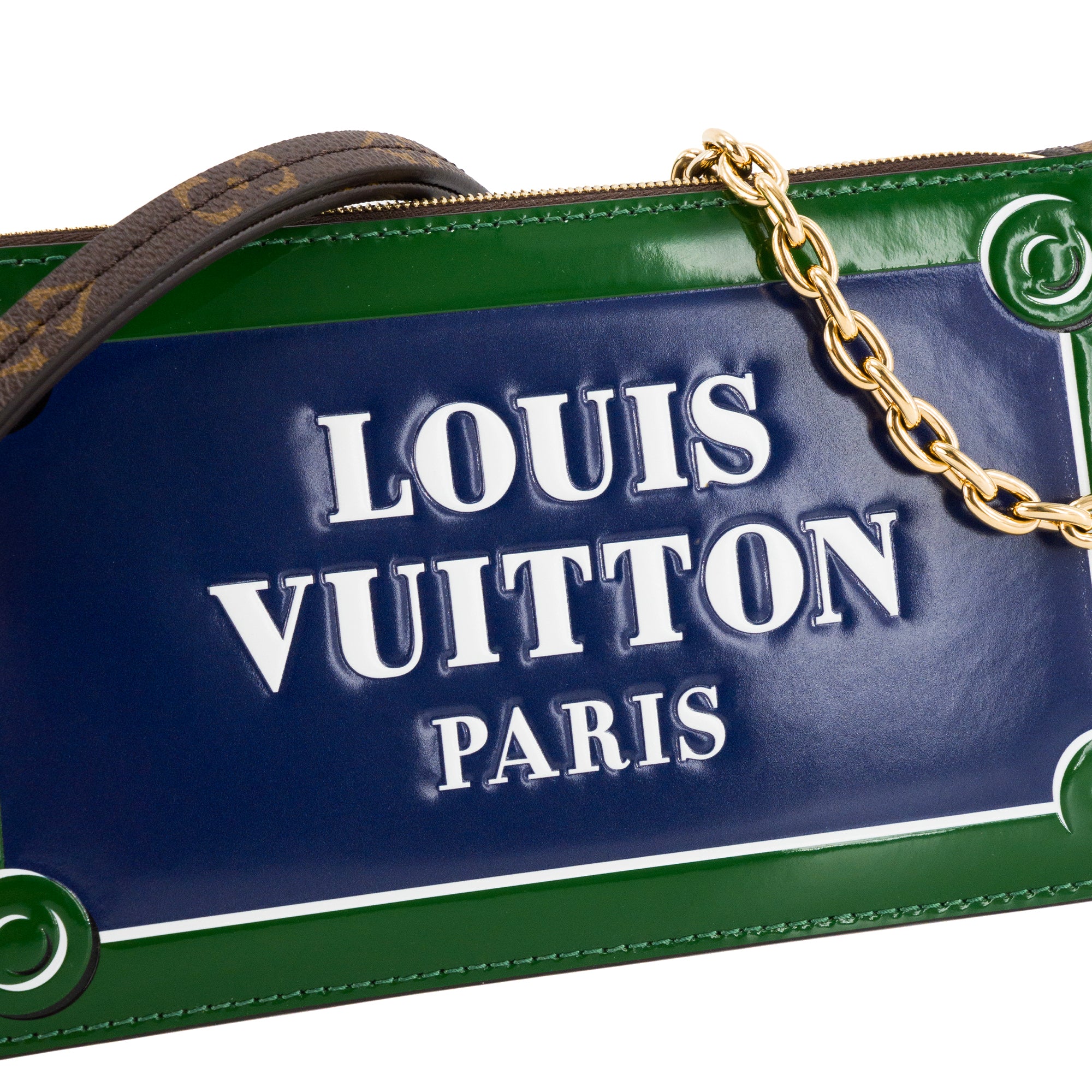 LOUIS VUITTON - Pochette Lexington Louis Vuitton en cuir et toile enduite monogrammée édition limitée