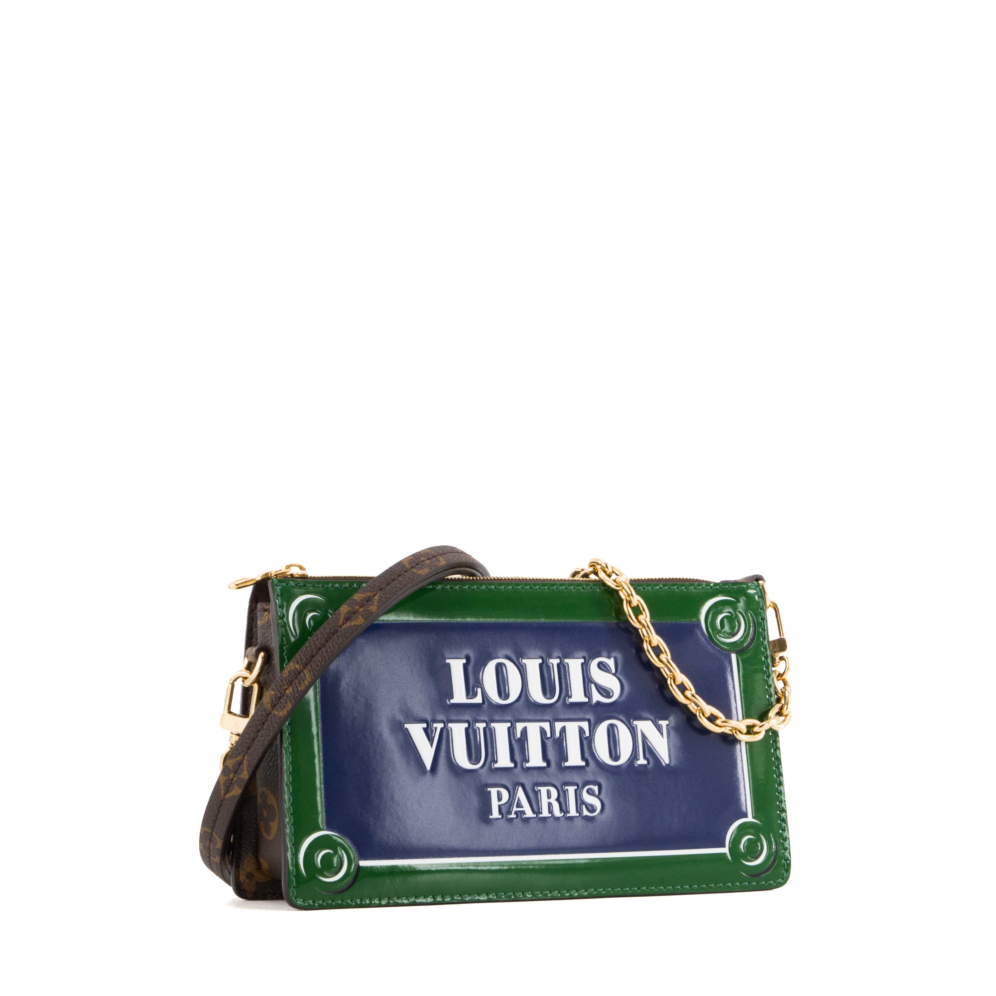LOUIS VUITTON - Pochette Lexington Louis Vuitton en cuir et toile enduite monogrammée édition limitée