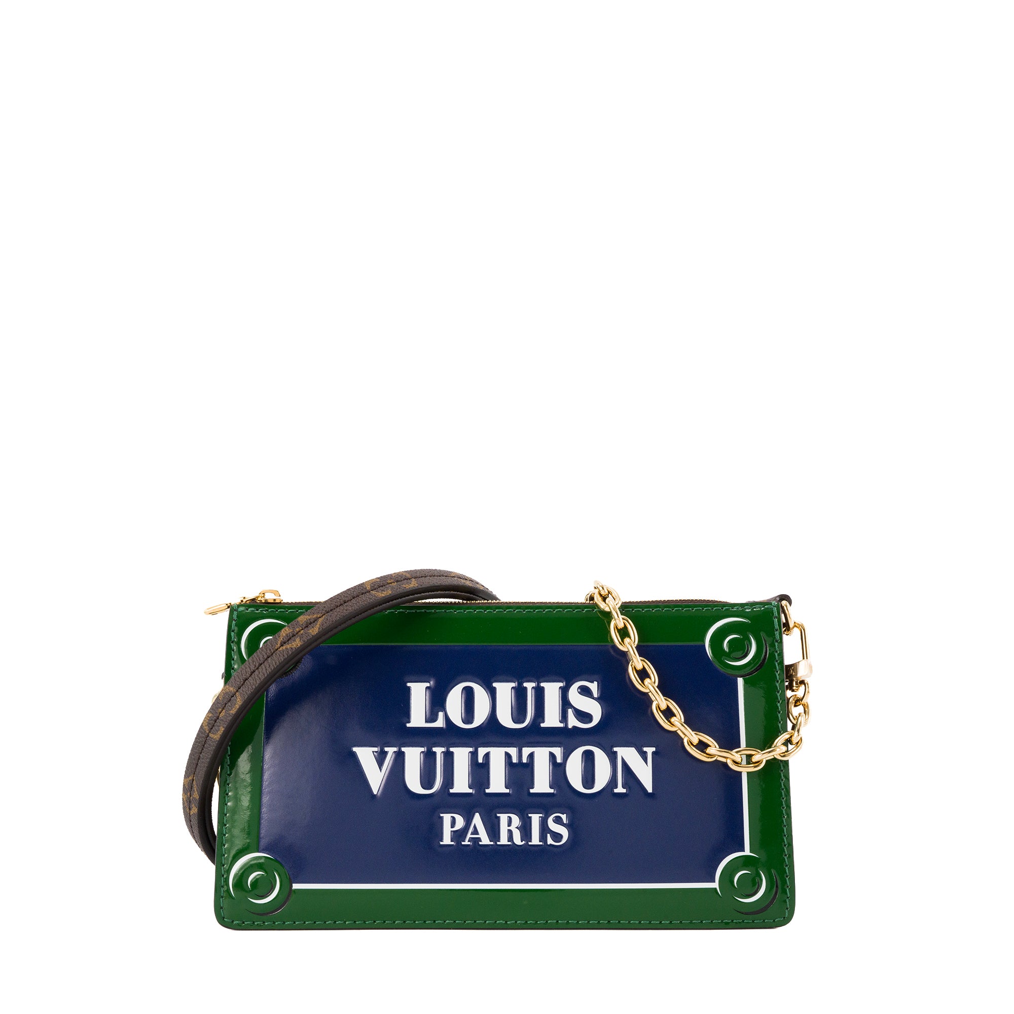 LOUIS VUITTON - Pochette Lexington Louis Vuitton en cuir et toile enduite monogrammée édition limitée