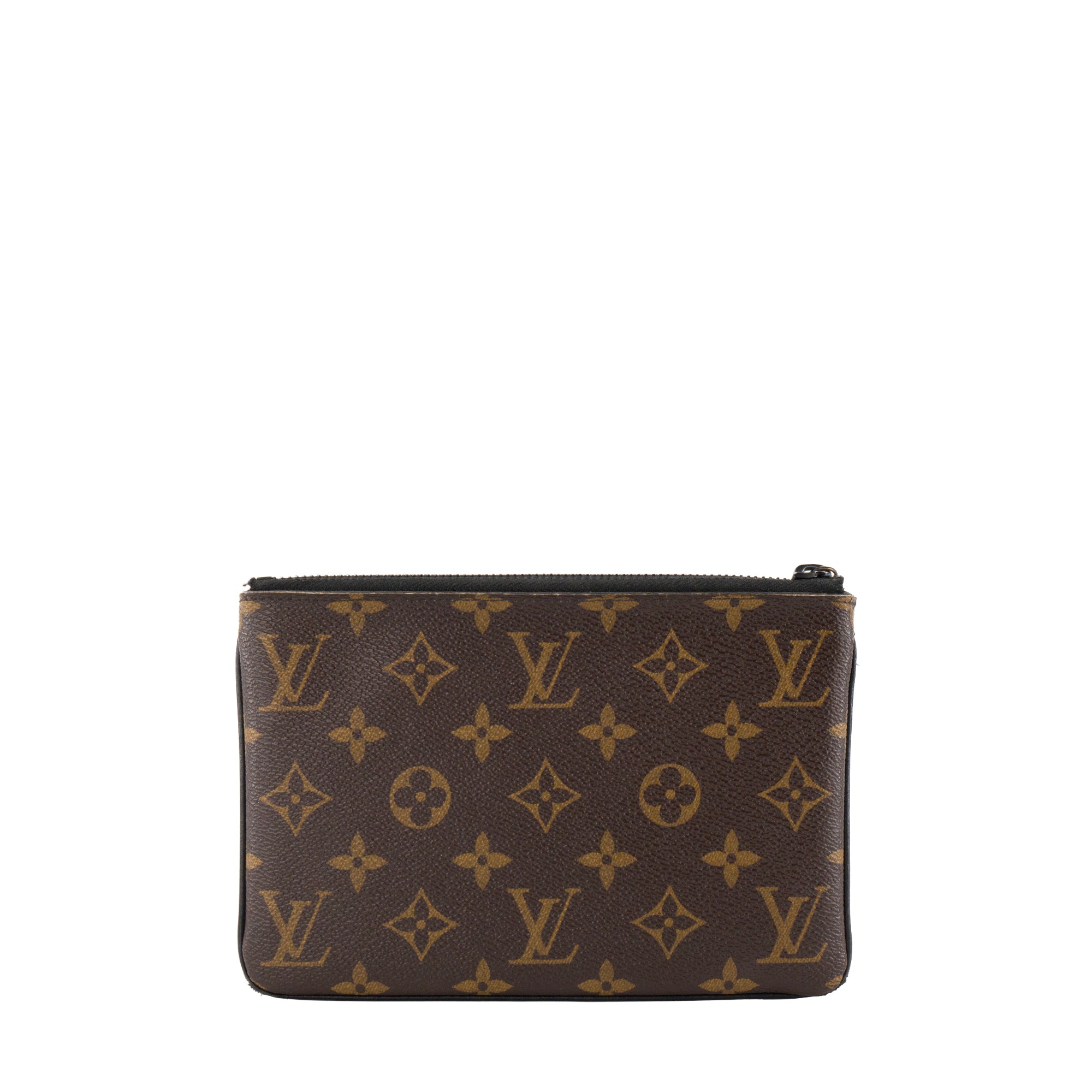 LOUIS VUITTON - Pochette Logo Story Louis Vuitton en toile enduite monogrammée