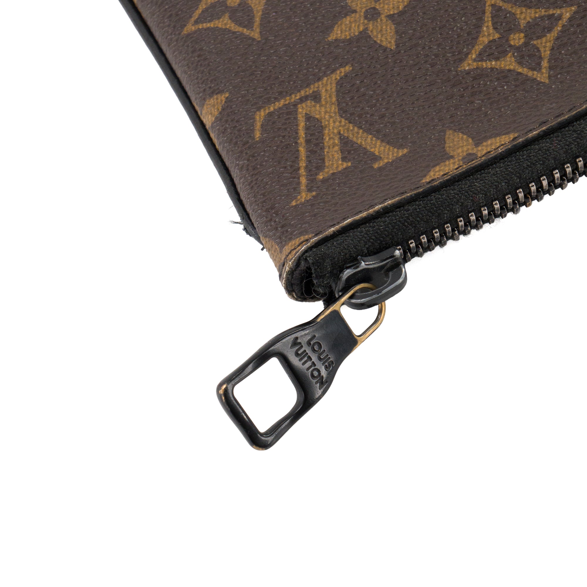 LOUIS VUITTON - Pochette Logo Story Louis Vuitton en toile enduite monogrammée