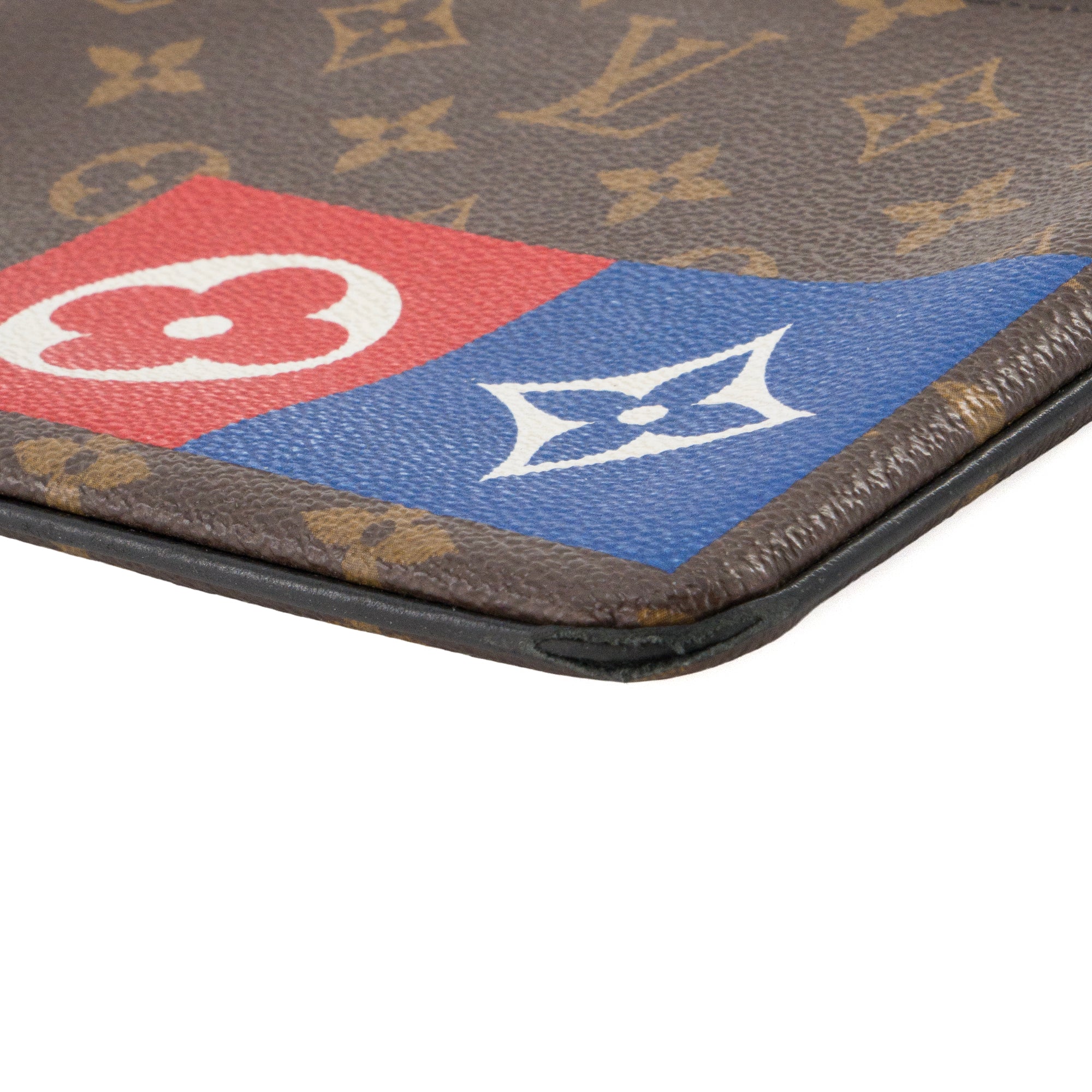 LOUIS VUITTON - Pochette Logo Story Louis Vuitton en toile enduite monogrammée