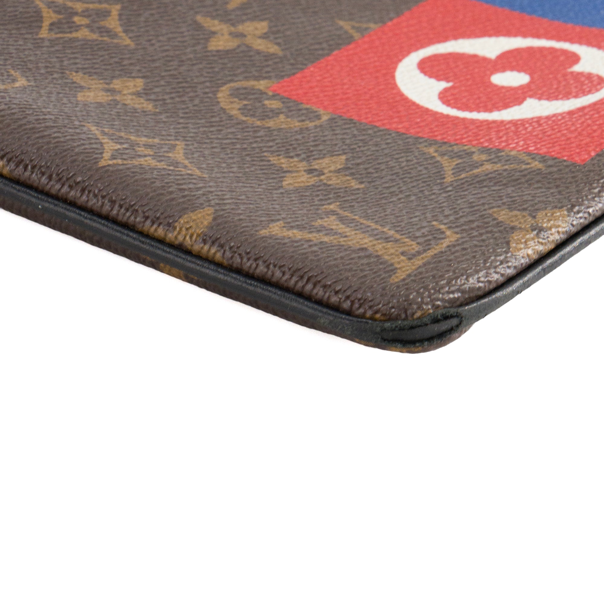 LOUIS VUITTON - Pochette Logo Story Louis Vuitton en toile enduite monogrammée