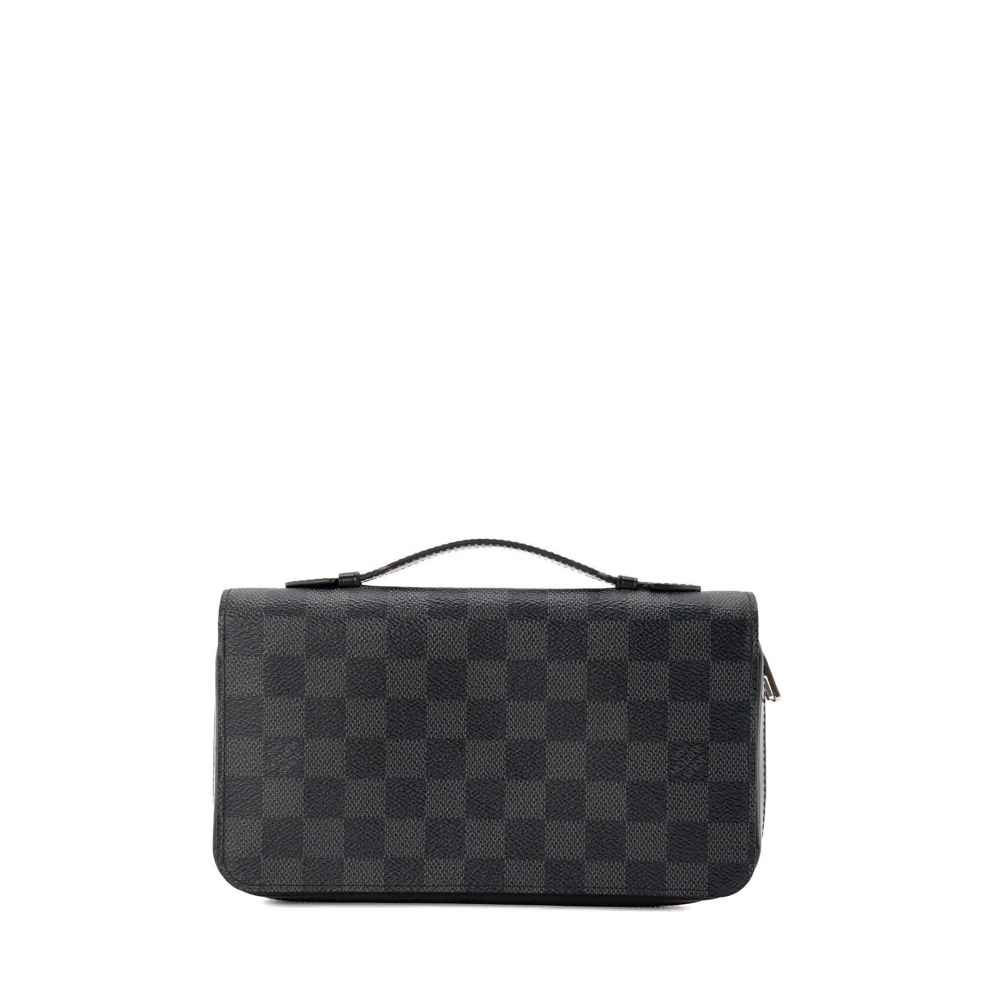 LOUIS VUITTON - Portefeuille Zippy XL Louis Vuitton en toile enduite damier graphite