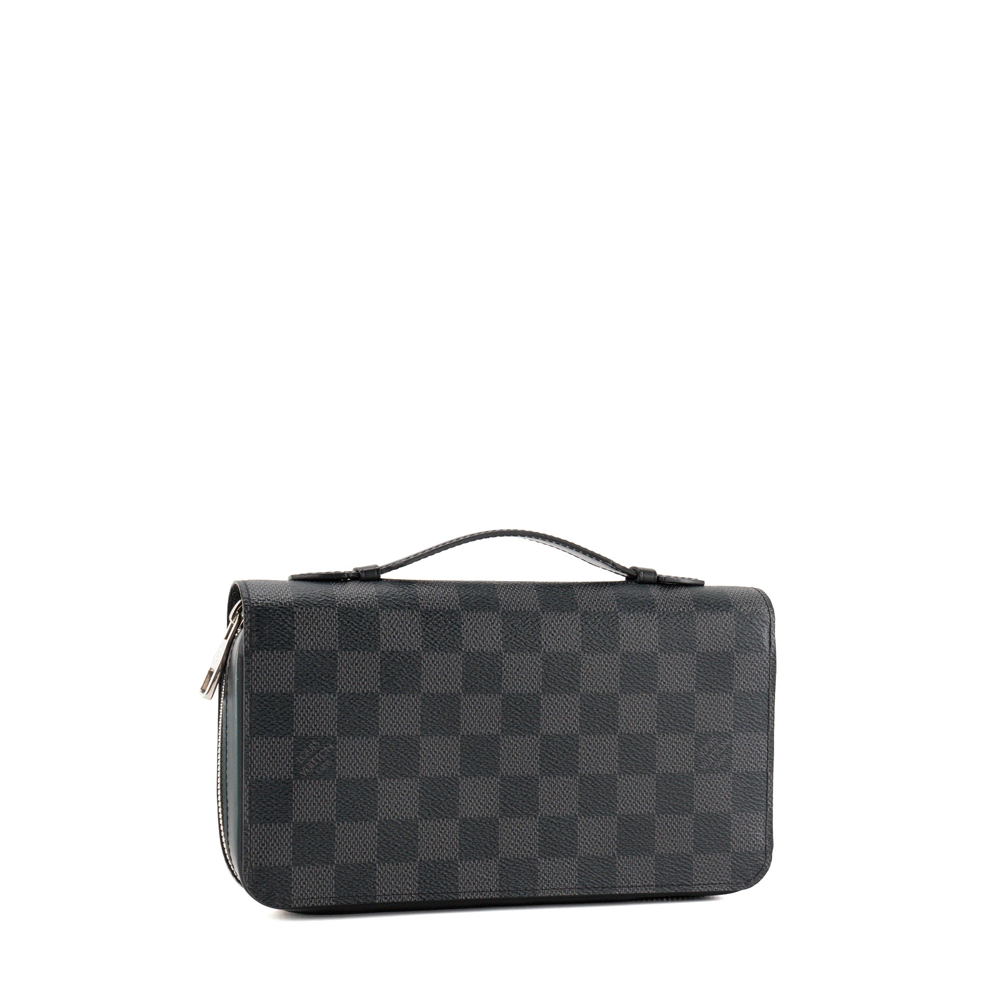 LOUIS VUITTON - Portefeuille Zippy XL Louis Vuitton en toile enduite damier graphite