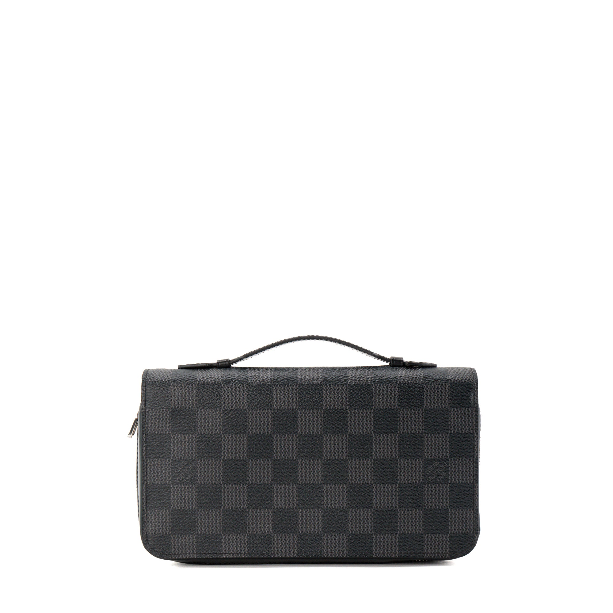 LOUIS VUITTON - Portefeuille Zippy XL Louis Vuitton en toile enduite damier graphite