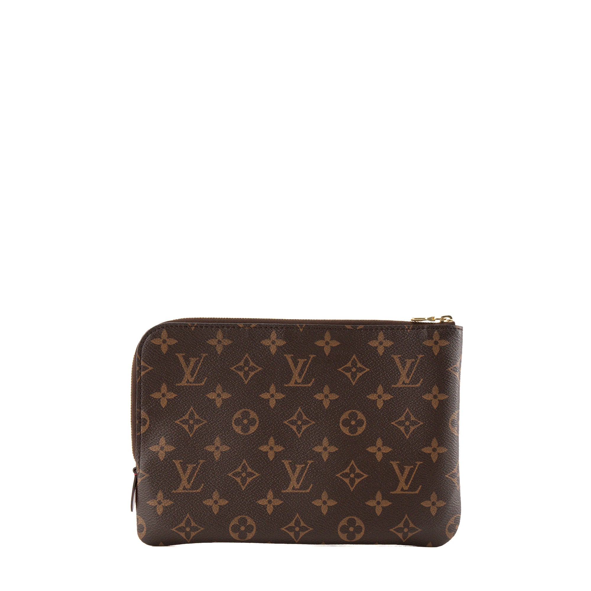 LOUIS VUITTON - Pochette Louis Vuitton en toile enduite monogrammée