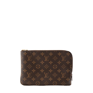 LOUIS VUITTON - Pochette Louis Vuitton en toile enduite monogrammée