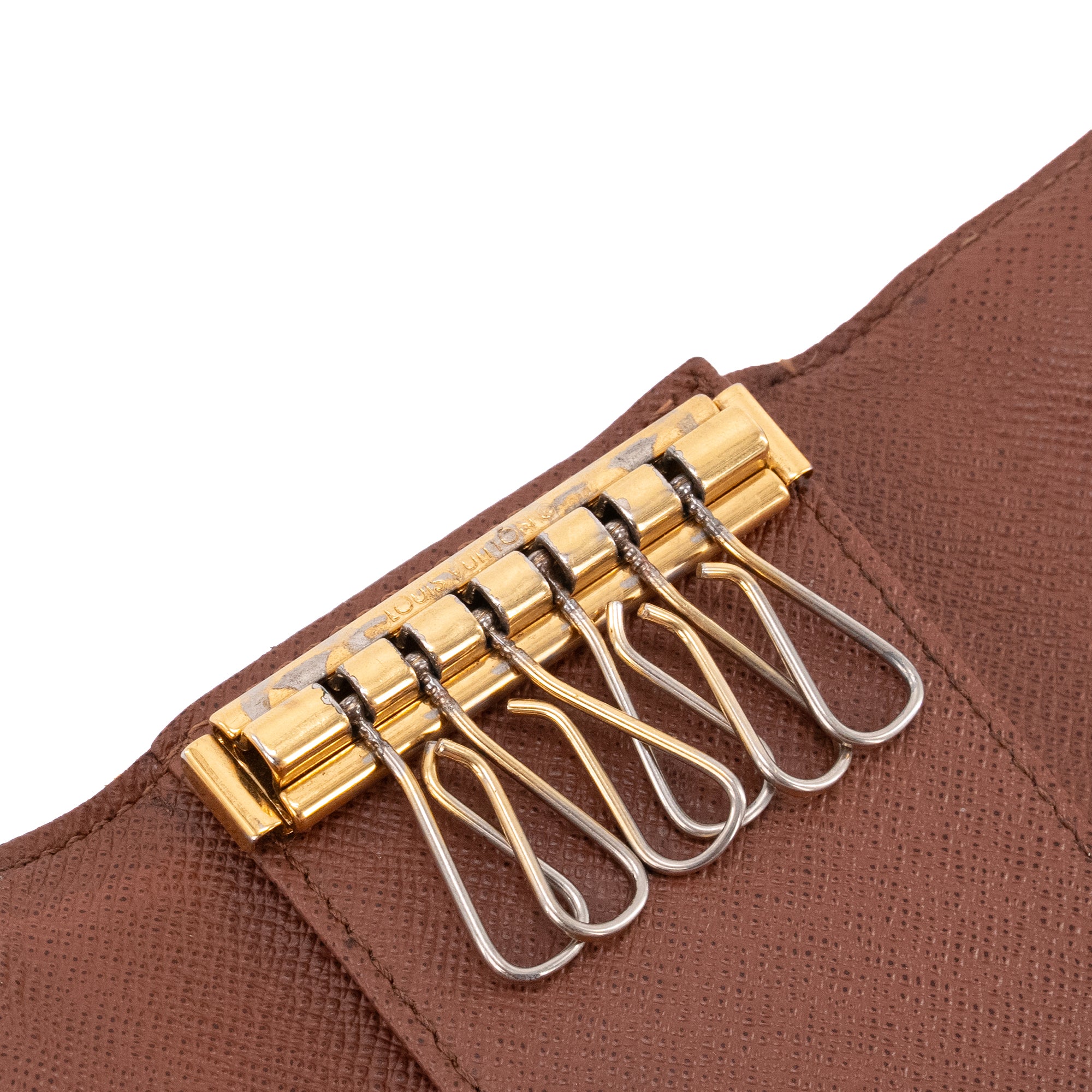 LOUIS VUITTON - Pochette Multiclés Louis Vuitton en toile enduite monogrammée