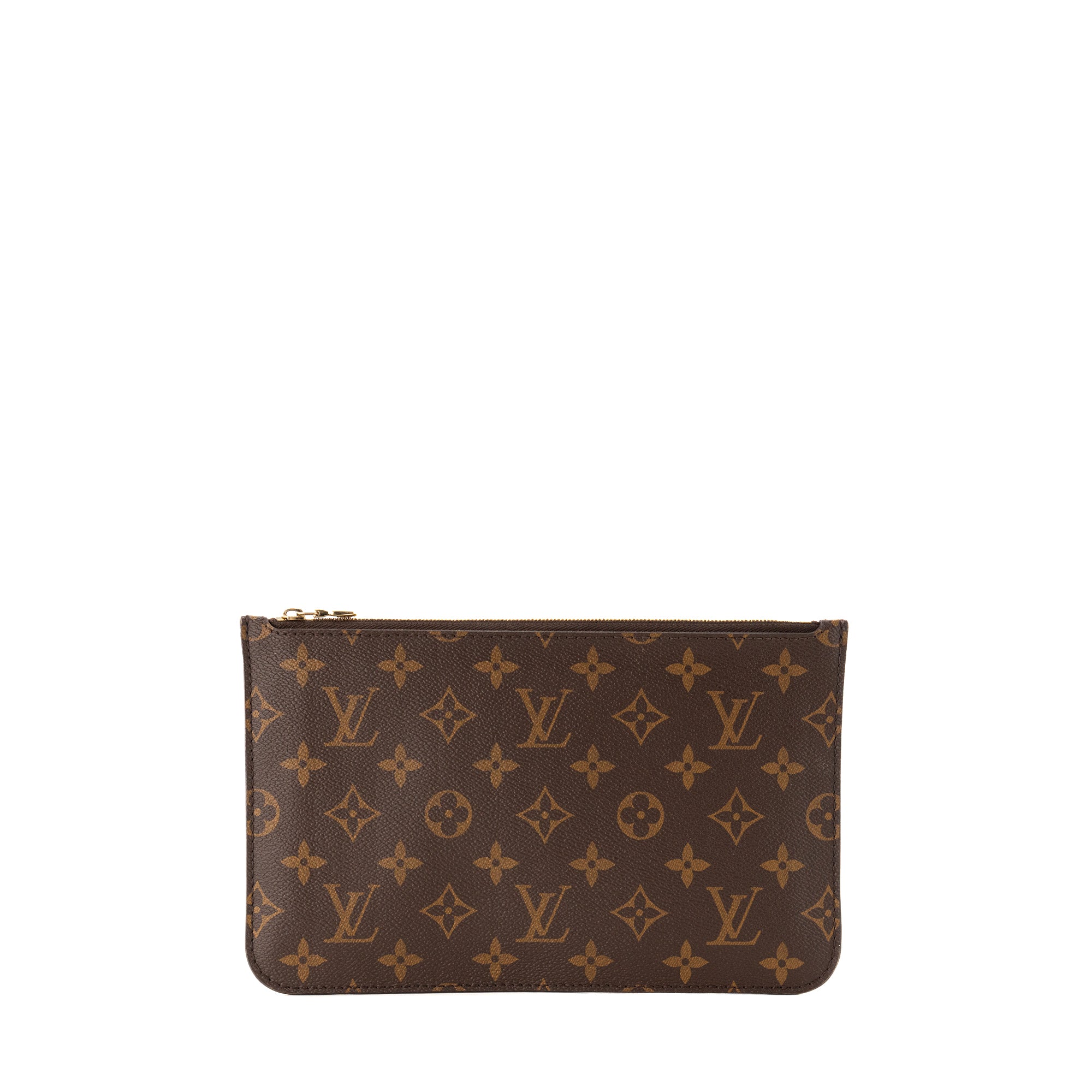 LOUIS VUITTON - Pochette Neverfull Louis Vuitton en toile enduite monogrammée