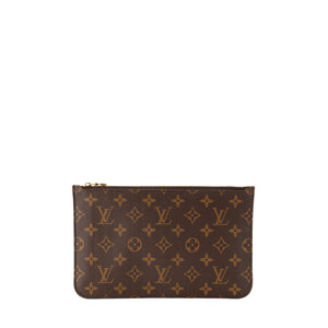 LOUIS VUITTON - Pochette Neverfull Louis Vuitton en toile enduite monogrammée
