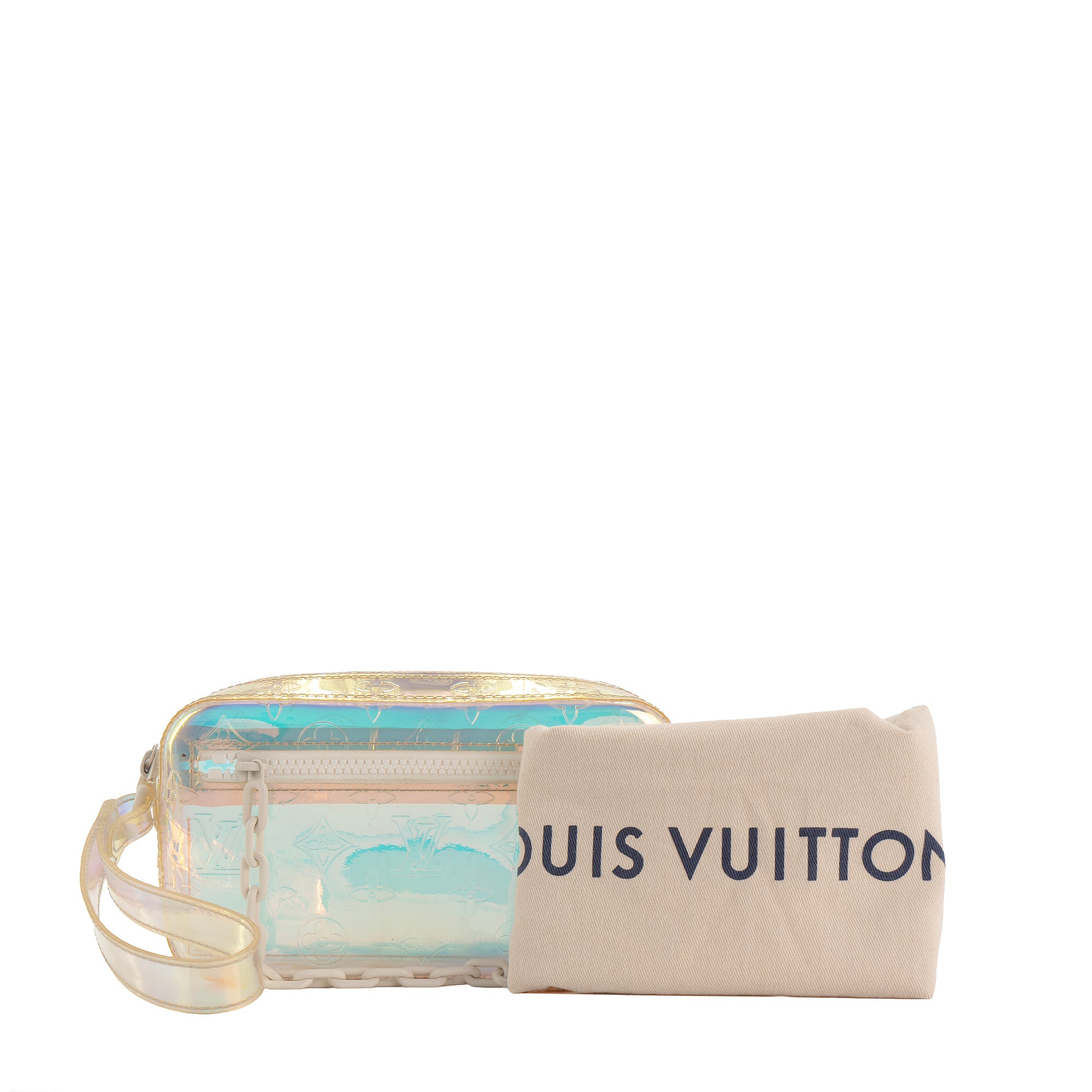 LOUIS VUITTON - Pochette Volga Prism Louis Vuitton en pvc iridescent édition limitée