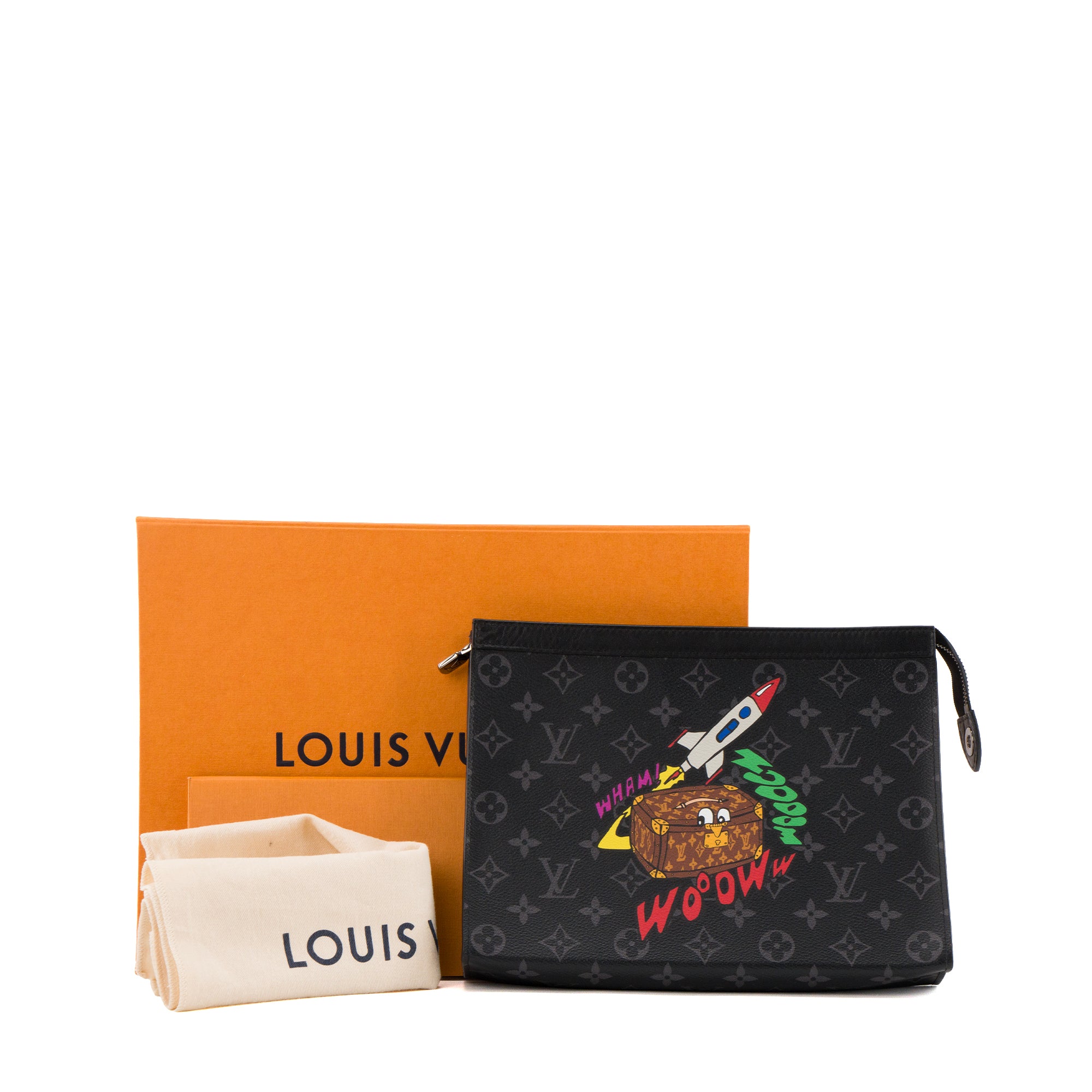 LOUIS VUITTON - Pochette Voyage 26 MM Louis Vuitton en toile enduite eclipse édition limitée