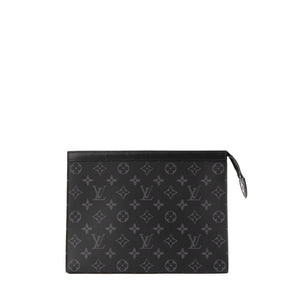 LOUIS VUITTON - Pochette Voyage MM Louis Vuitton en toile enduite monogrammée éclipse
