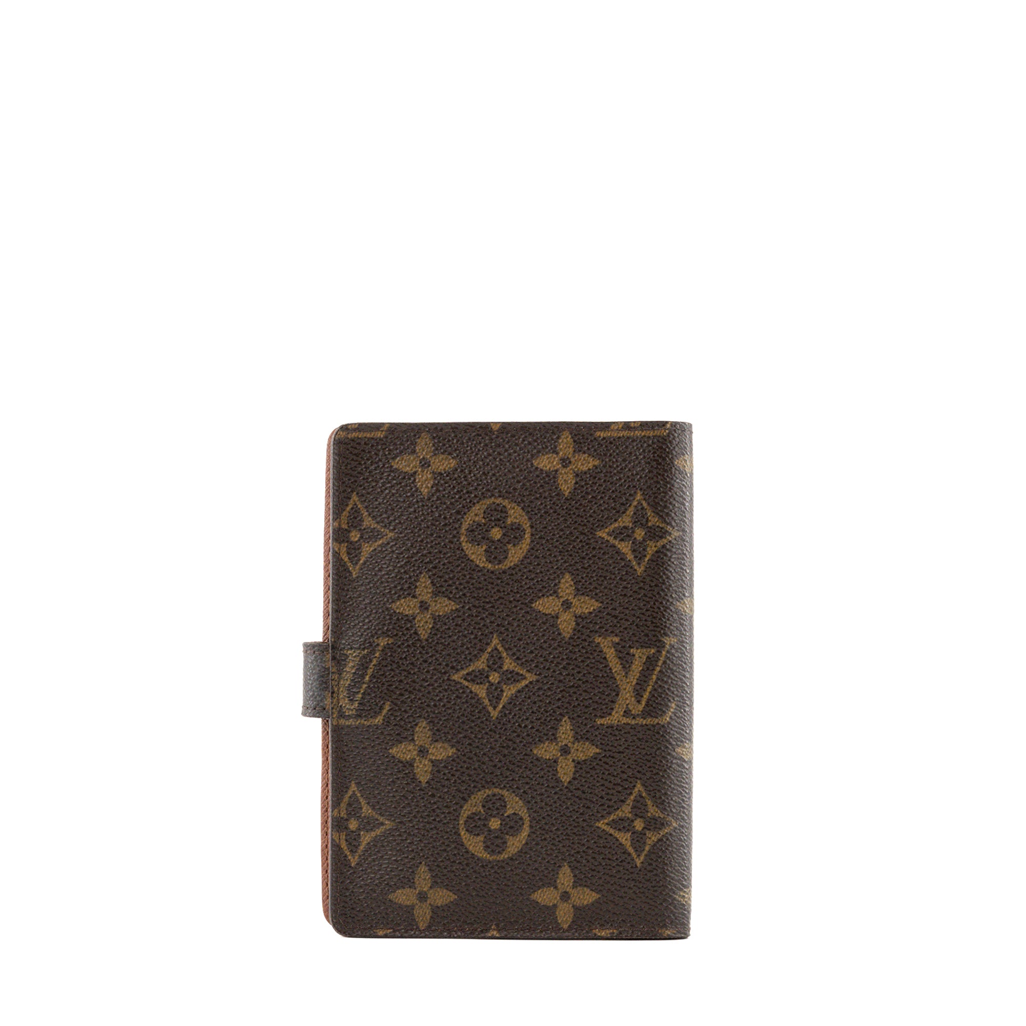 LOUIS VUITTON - Porte Agenda PM Louis Vuitton en toile enduite monogrammée vintage