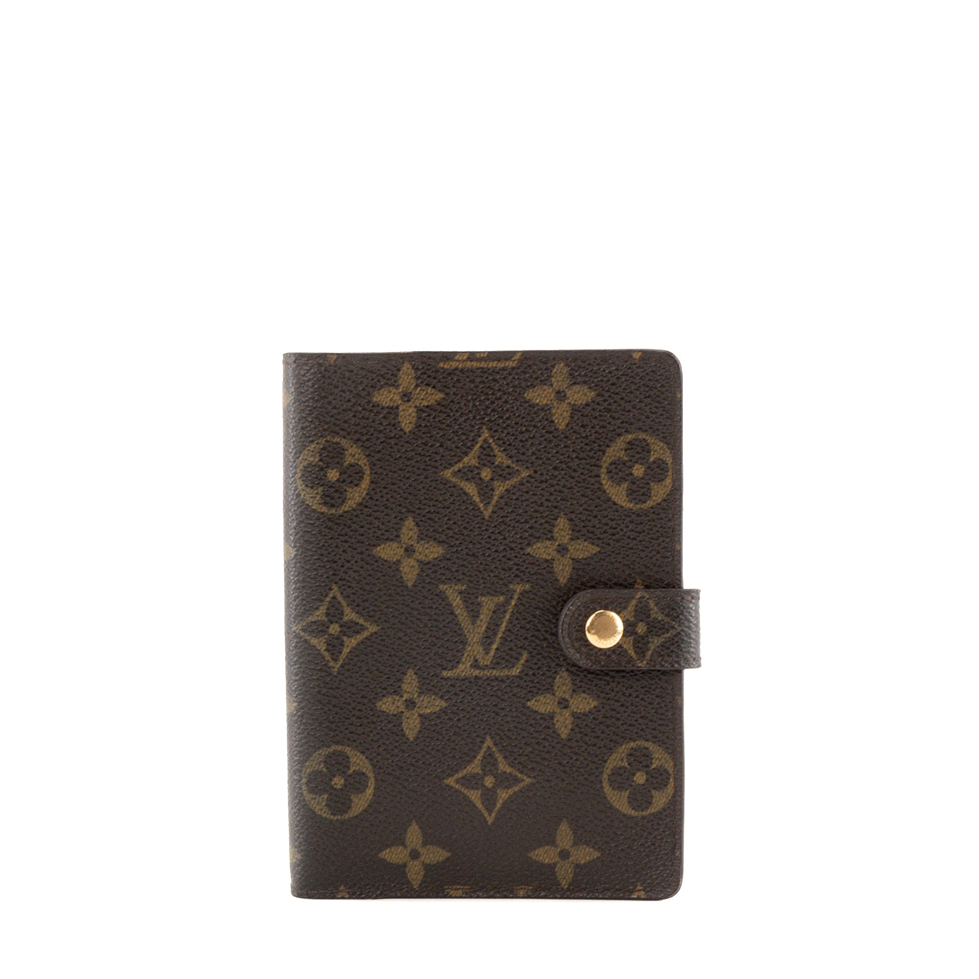 LOUIS VUITTON - Porte Agenda PM Louis Vuitton en toile enduite monogrammée vintage