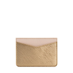 LOUIS VUITTON - Porte cartes Louis Vuitton en cuir épi doré