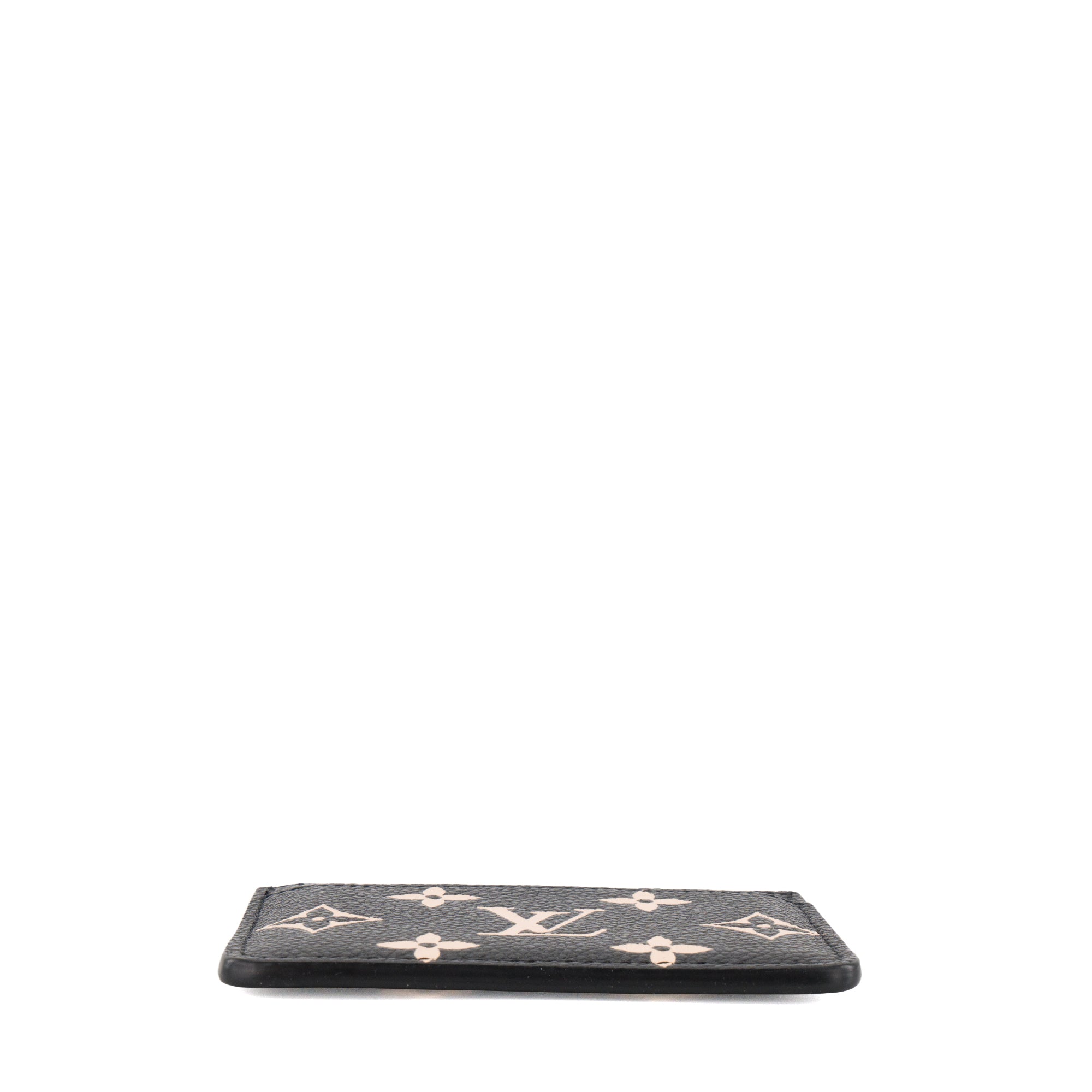 LOUIS VUITTON - Porte-cartes Louis Vuitton en cuir grainé monogramme giant