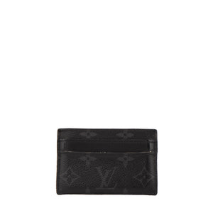 LOUIS VUITTON - Porte cartes Simple Louis Vuitton en toile enduite monogrammée éclipse