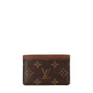LOUIS VUITTON - Porte cartes Simple Louis Vuitton en toile enduite monogrammée