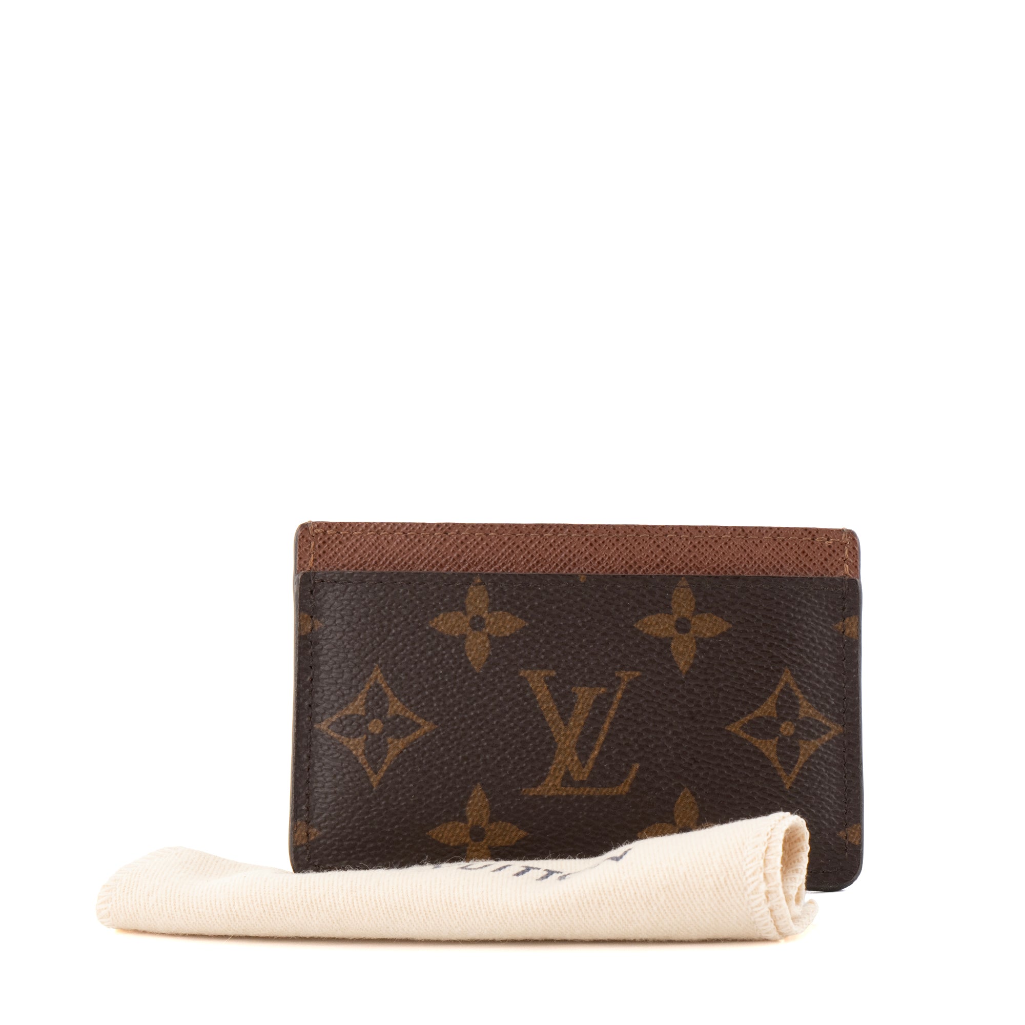 LOUIS VUITTON - Porte cartes Simple Monogram Louis Vuitton en toile enduite monogrammée