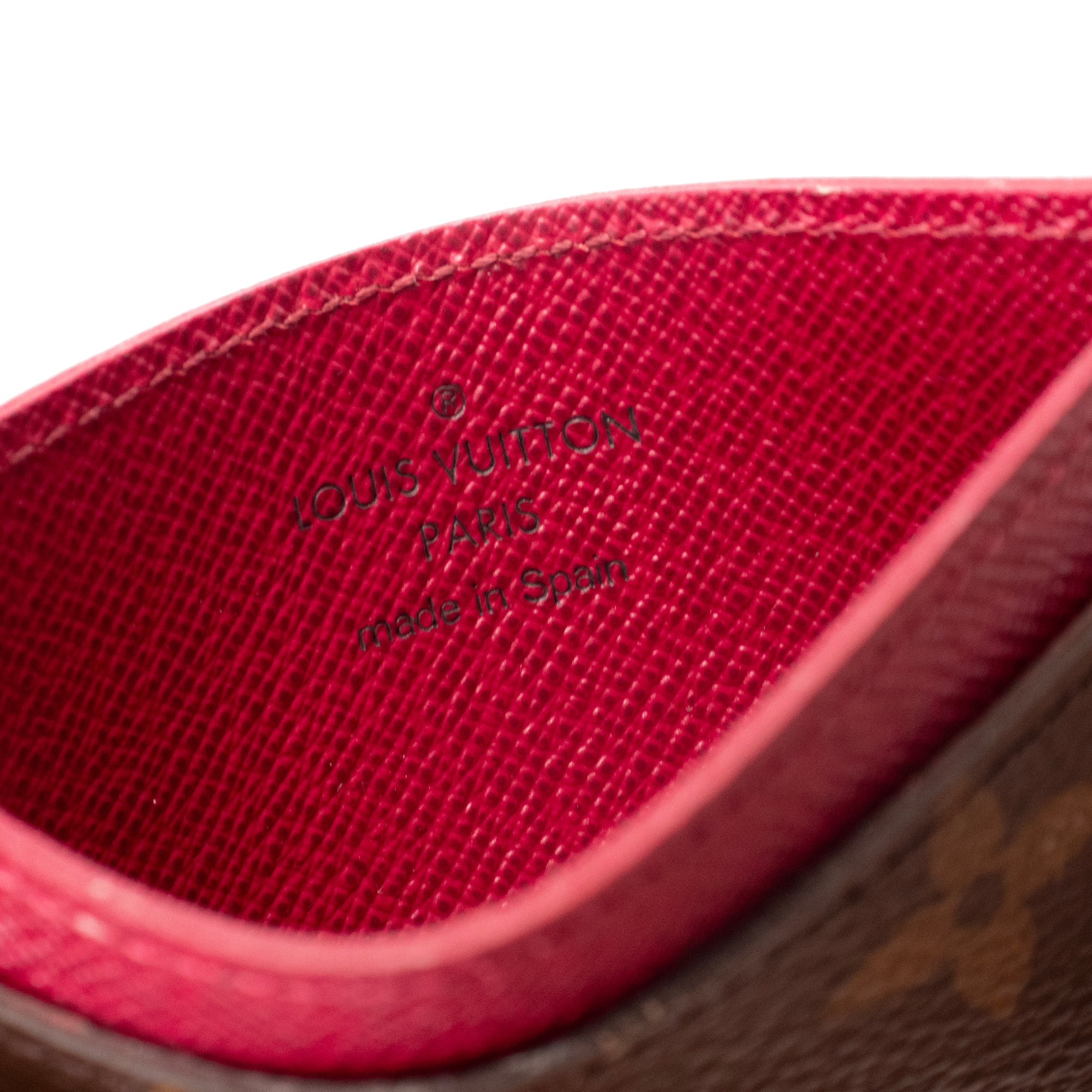 LOUIS VUITTON - Porte-cartes Simple Monogram Louis Vuitton en toile enduite monogrammée