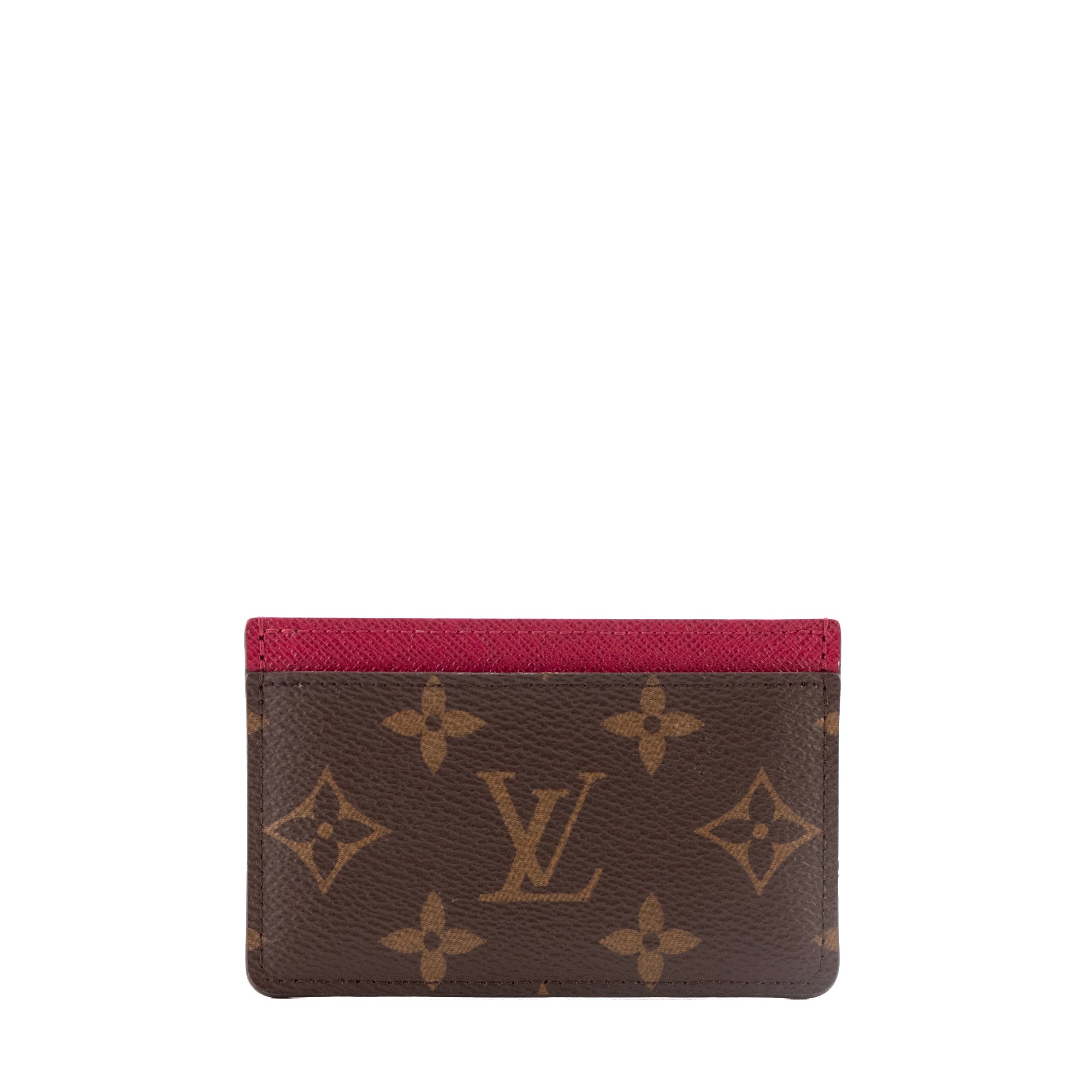 LOUIS VUITTON - Porte-cartes Simple Monogram Louis Vuitton en toile enduite monogrammée