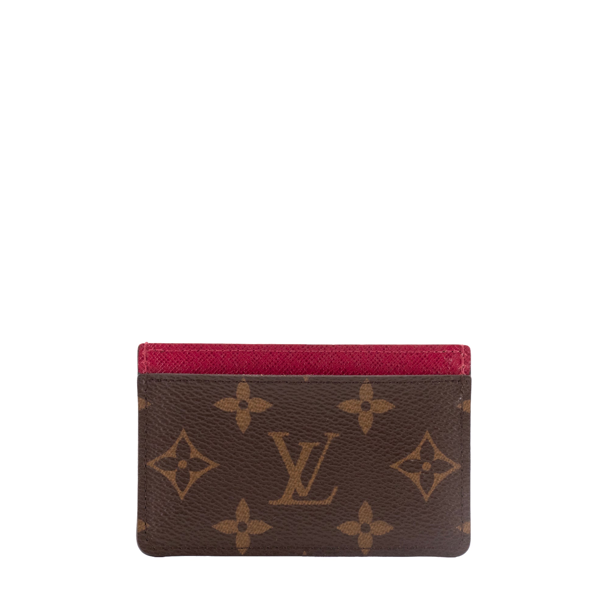 LOUIS VUITTON - Porte-cartes Simple Monogram Louis Vuitton en toile enduite monogrammée