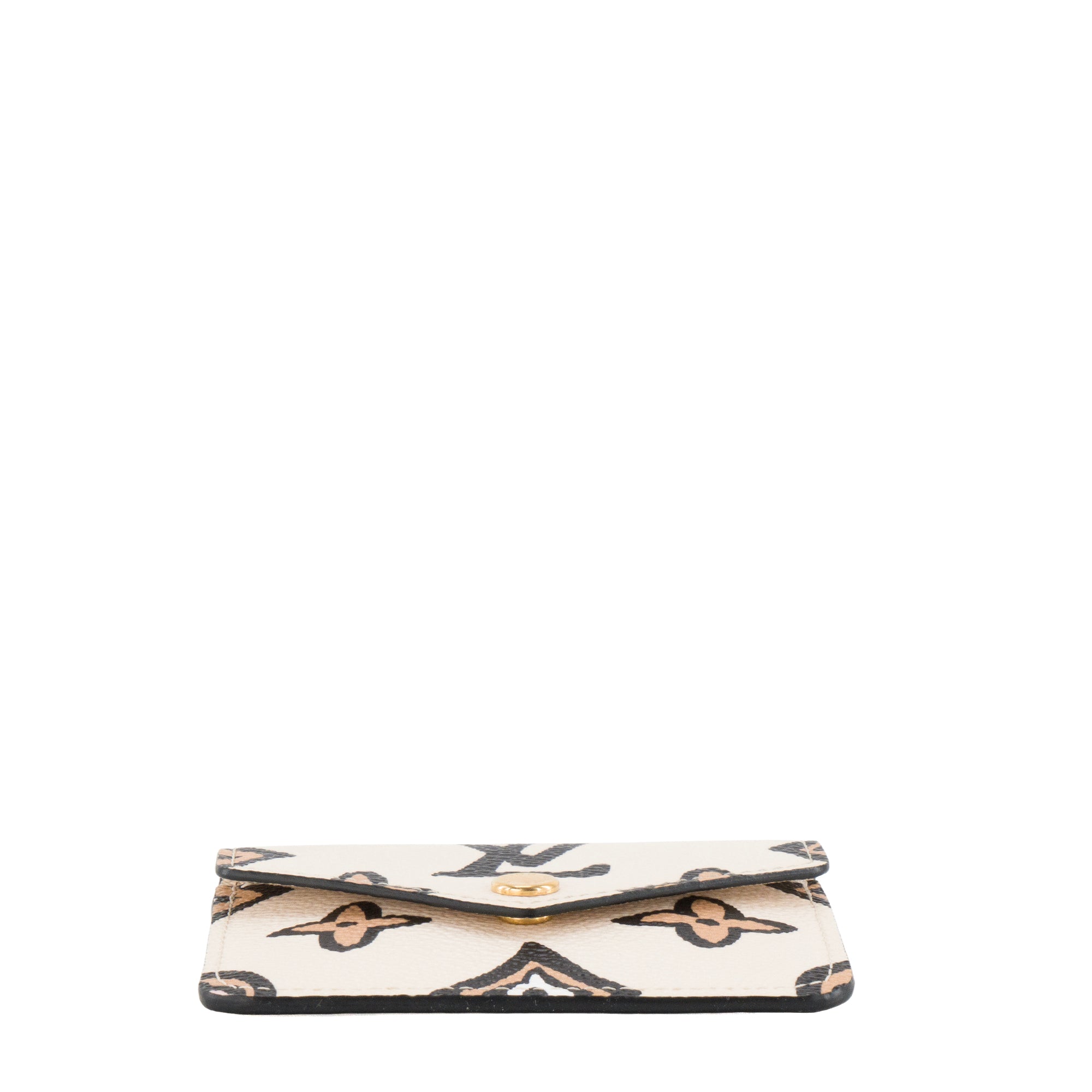 LOUIS VUITTON - Porte-cartes Wild At Heart Louis Vuitton en toile enduite beige