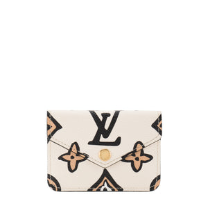 LOUIS VUITTON - Porte-cartes Wild At Heart Louis Vuitton en toile enduite beige