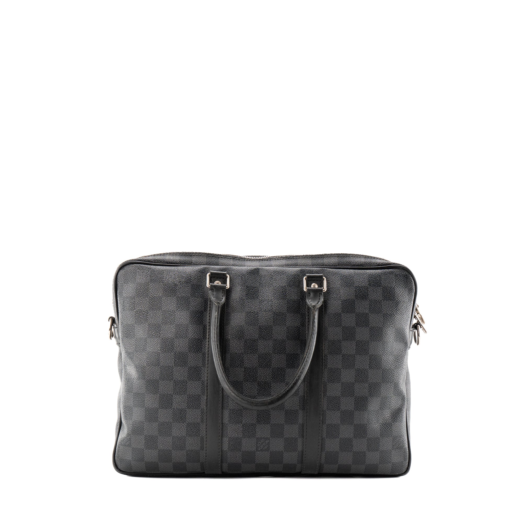LOUIS VUITTON - Porte-documents Louis Vuitton en toile damier graphite