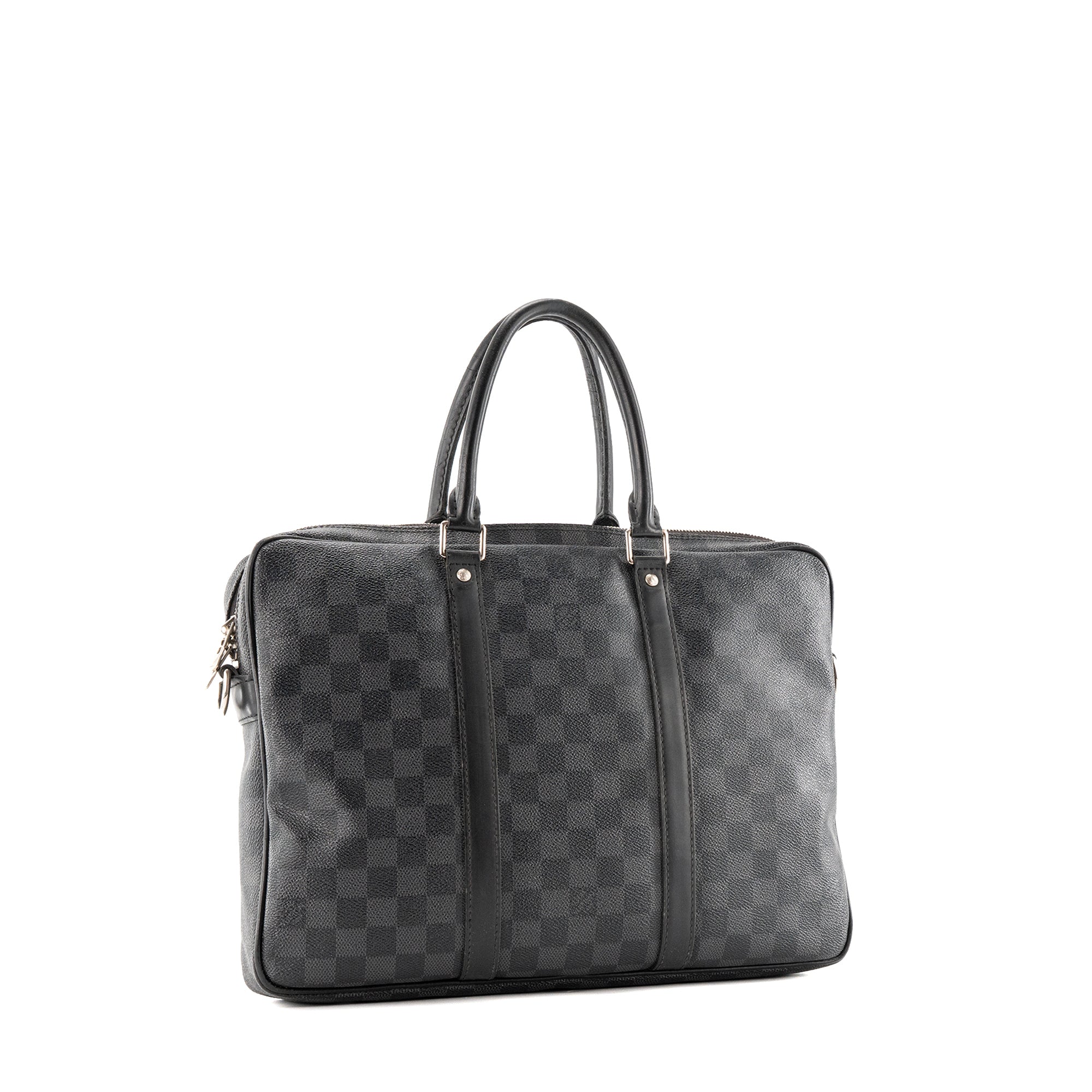 LOUIS VUITTON - Porte-documents Louis Vuitton en toile damier graphite