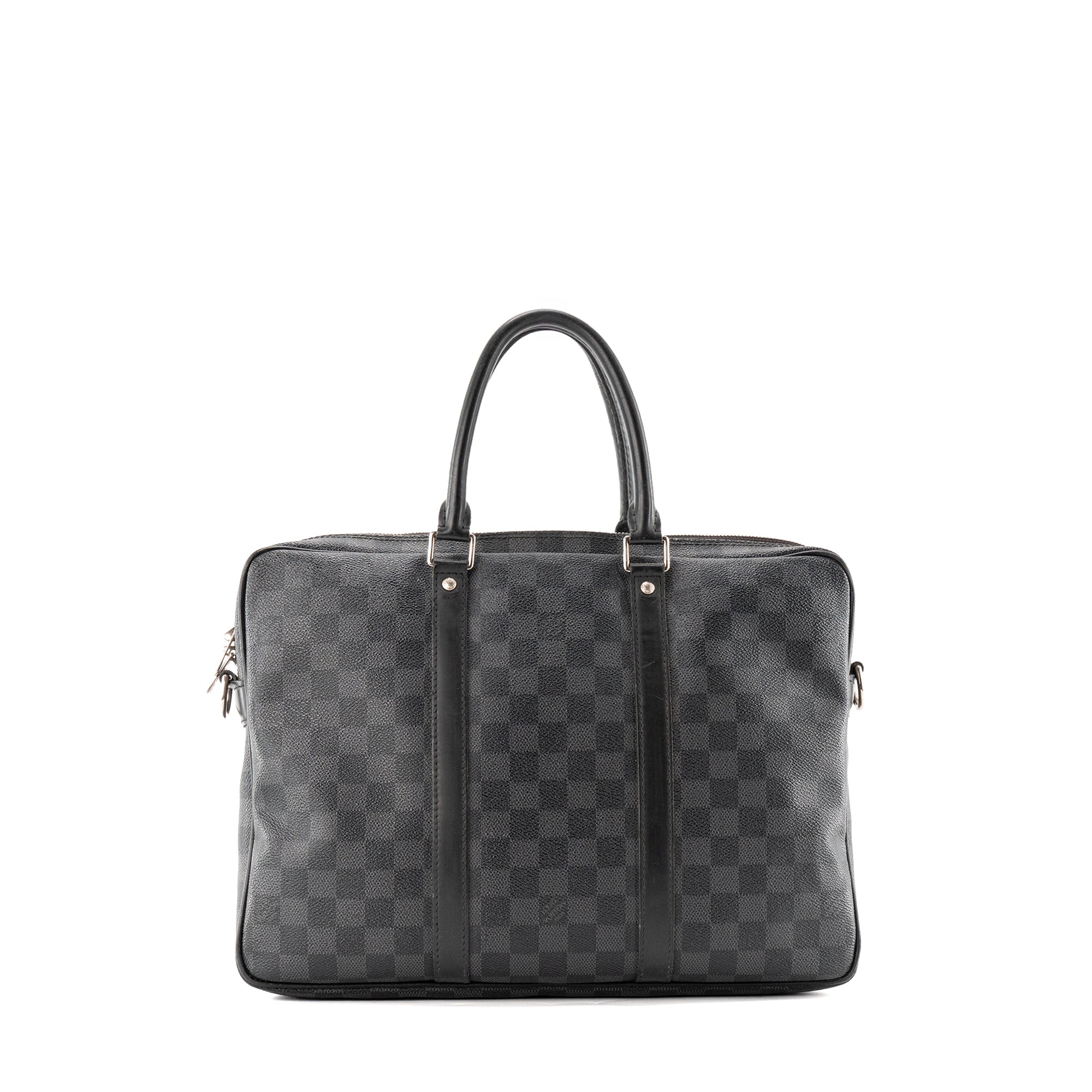 LOUIS VUITTON - Porte-documents Louis Vuitton en toile damier graphite