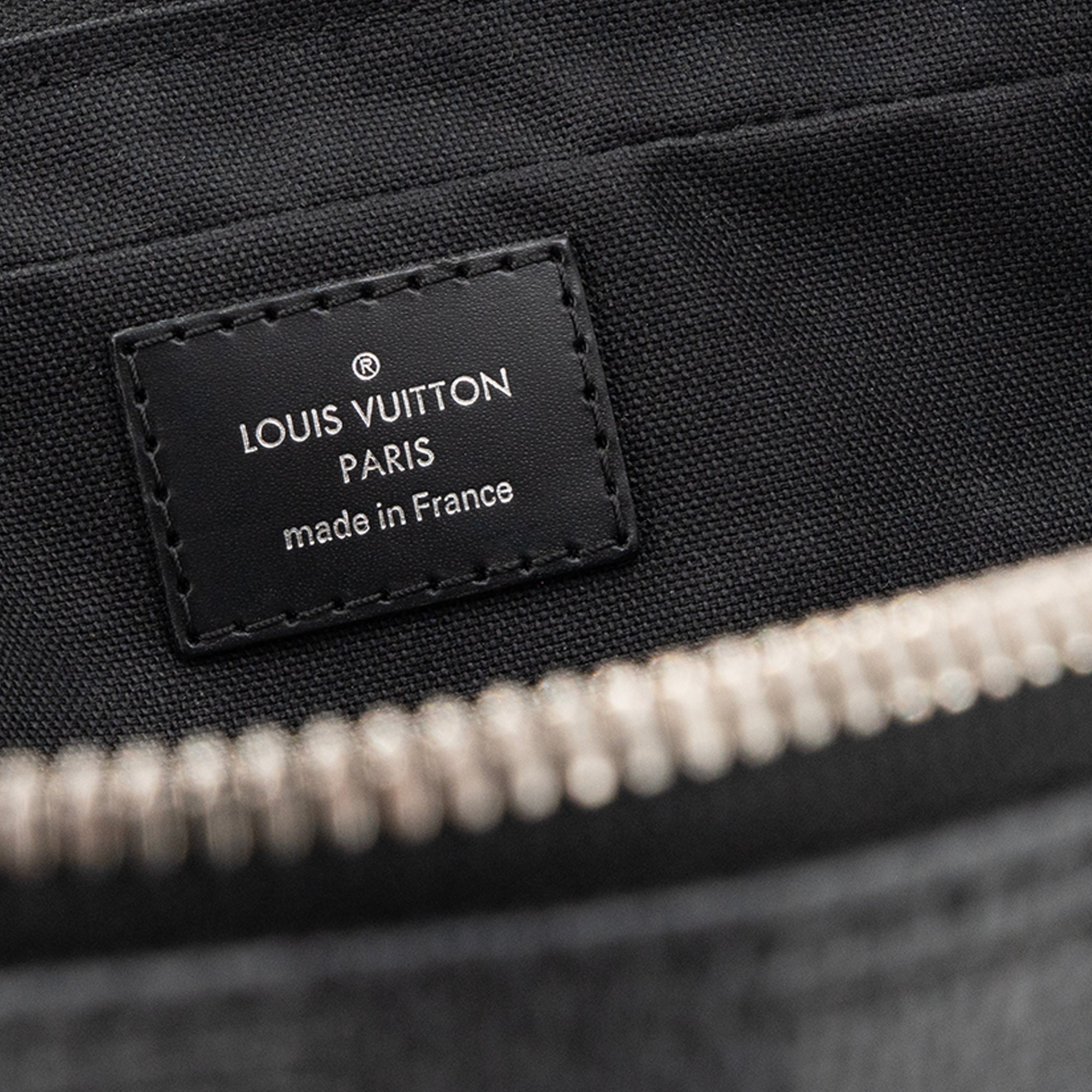 LOUIS VUITTON - Porte-documents Louis Vuitton en toile damier graphite