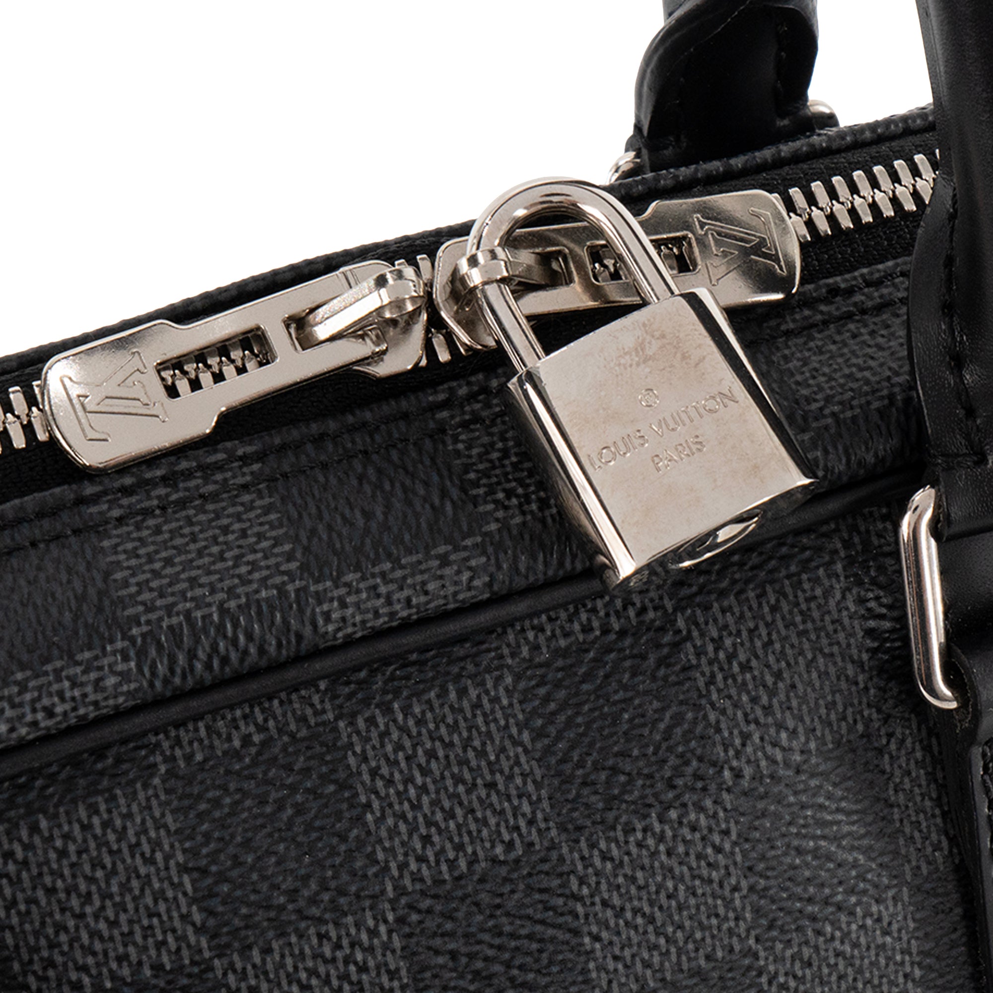 LOUIS VUITTON - Porte-documents Louis Vuitton en toile damier graphite