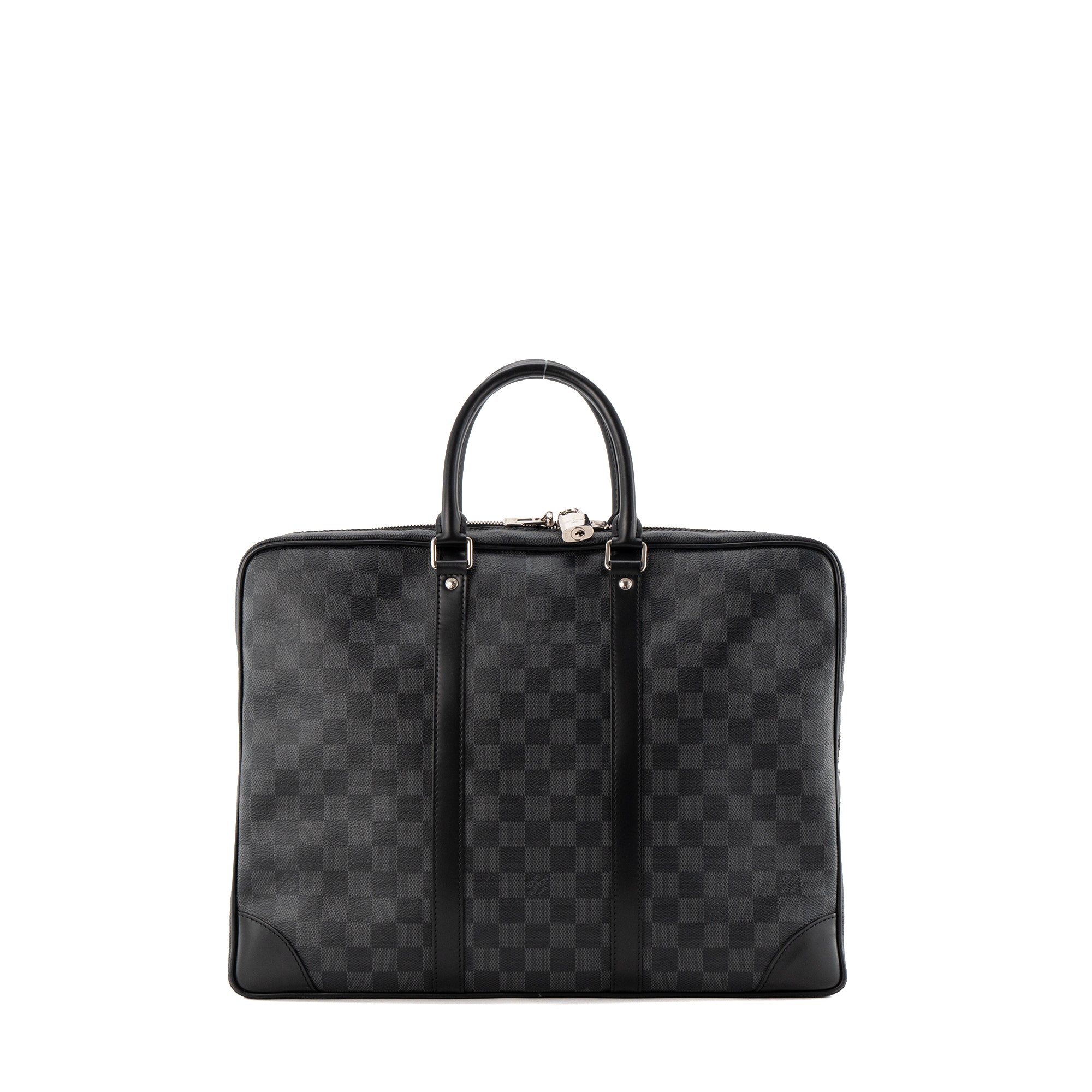 LOUIS VUITTON - Porte-documents Louis Vuitton en toile damier graphite