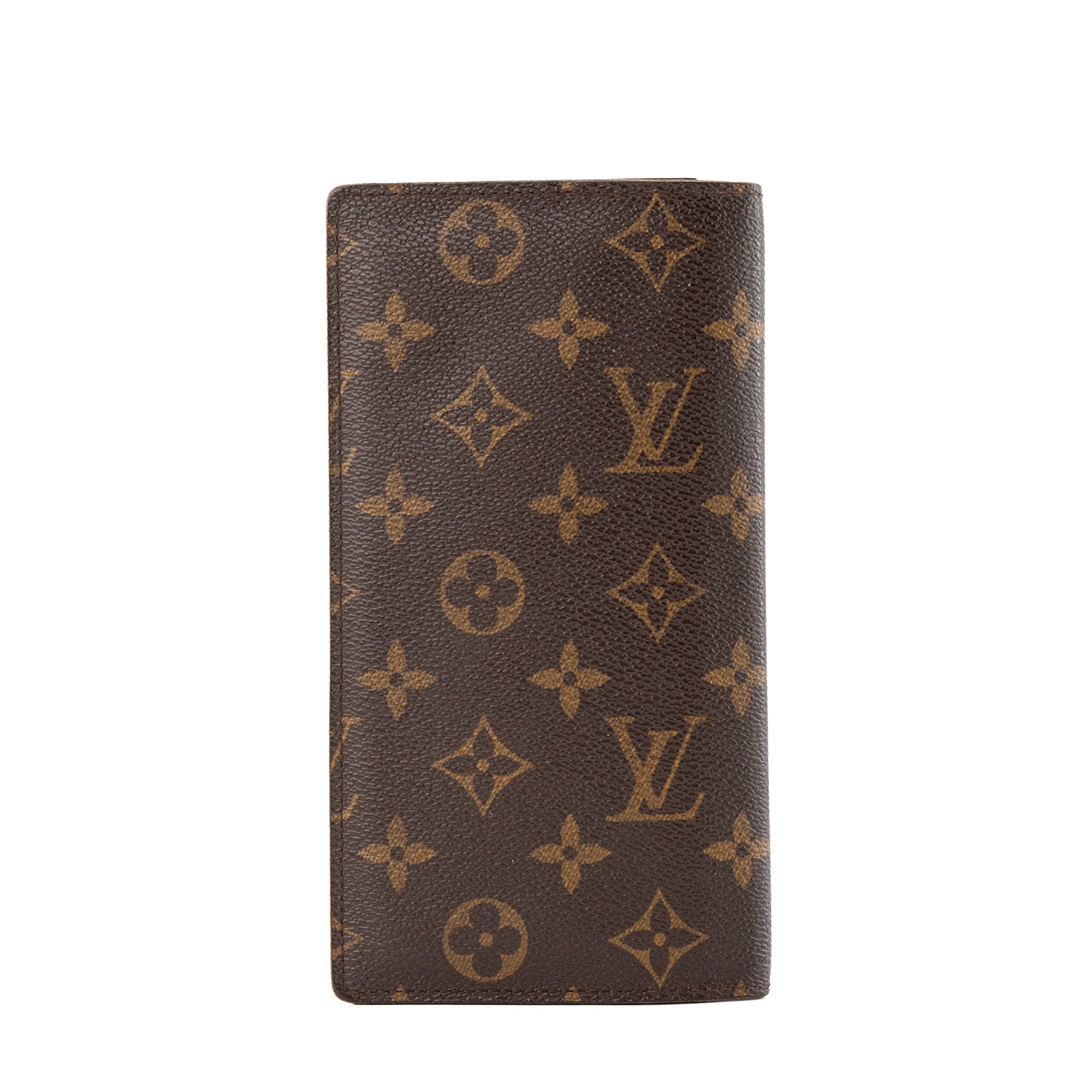 LOUIS VUITTON - Portefeuille Brazza Louis Vuitton en toile enduite monogrammée