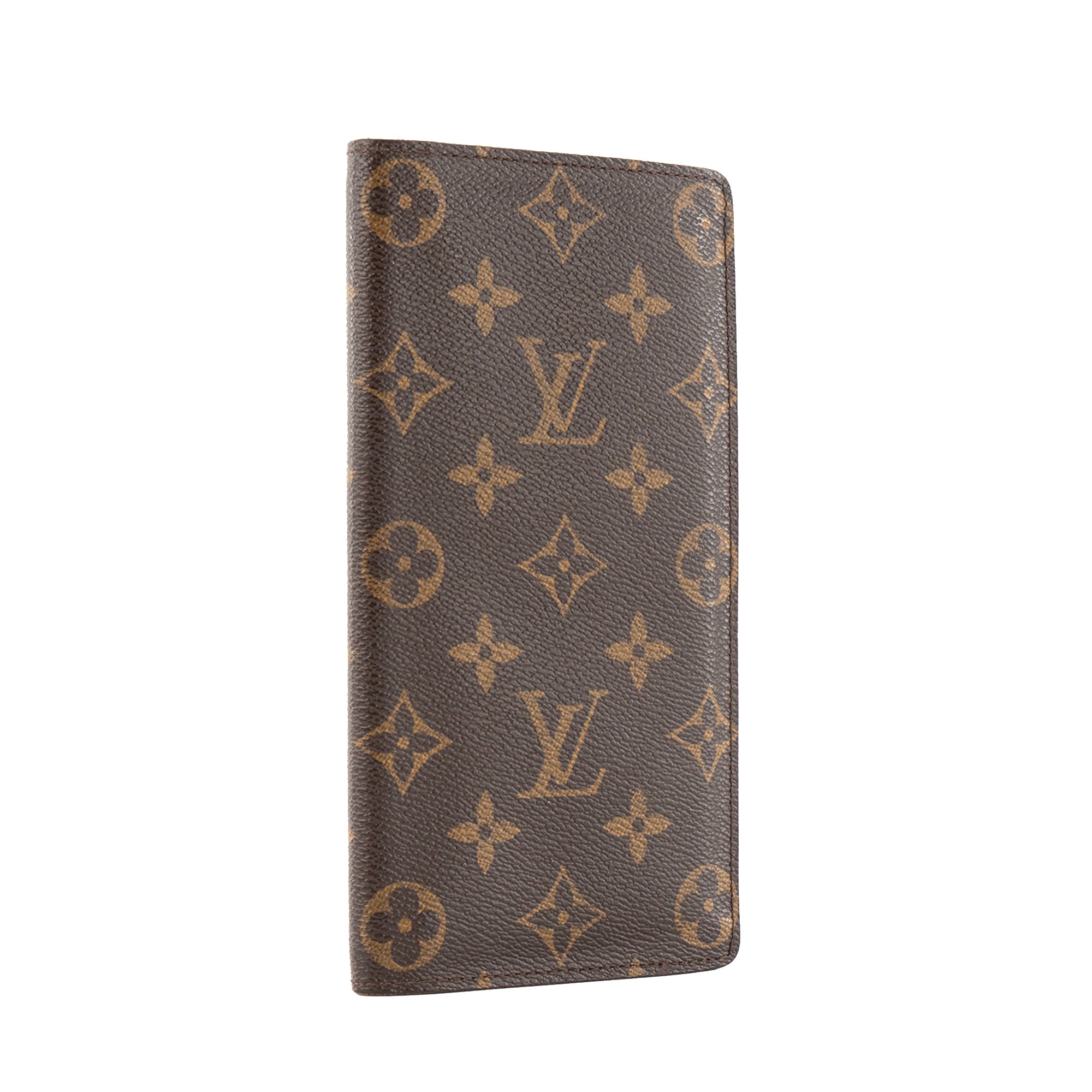 LOUIS VUITTON - Portefeuille Brazza Louis Vuitton en toile enduite monogrammée