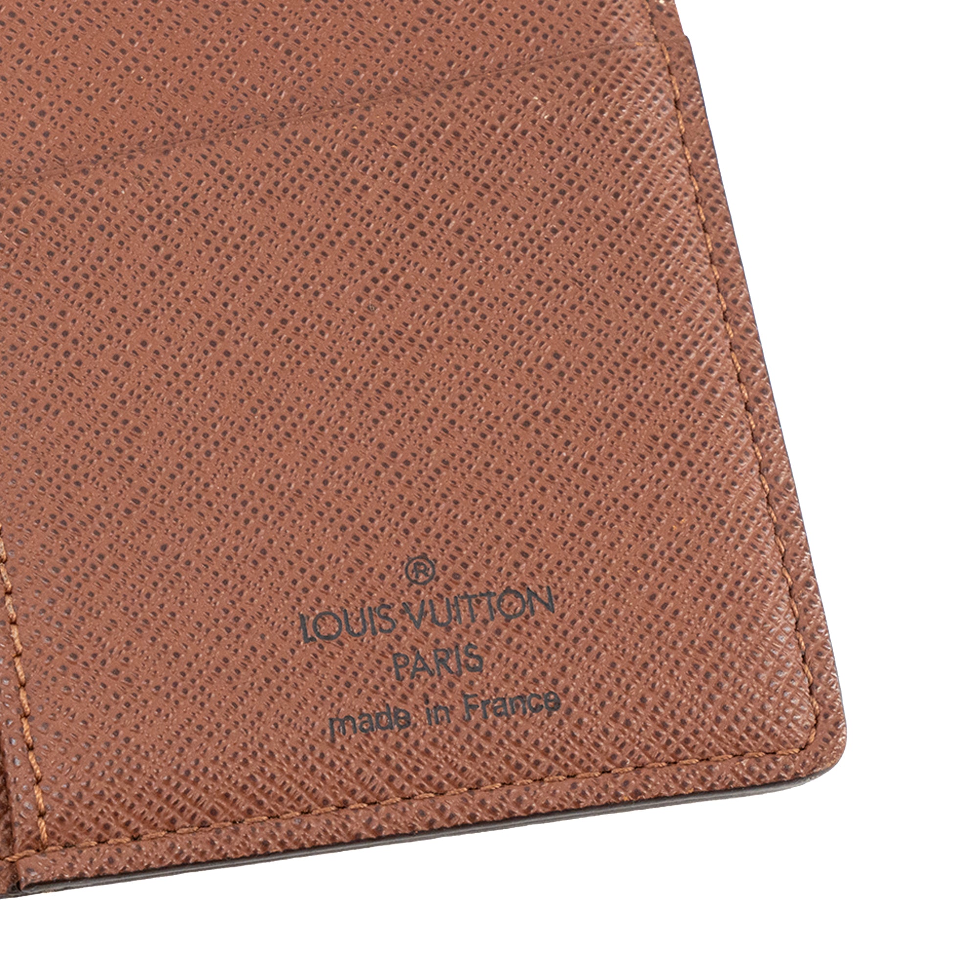 LOUIS VUITTON - Portefeuille Brazza Louis Vuitton en toile enduite monogrammée