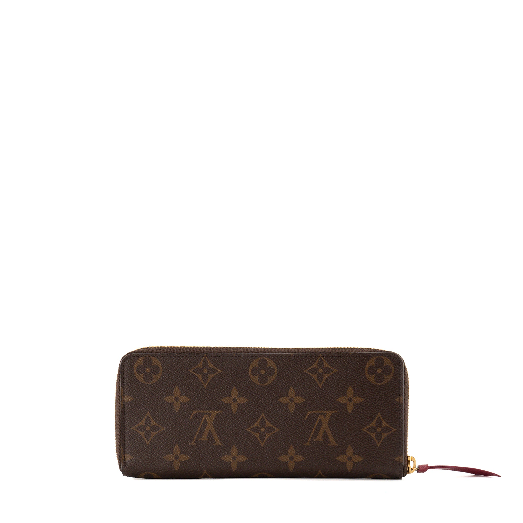 LOUIS VUITTON - Portefeuille Clémence Louis Vuitton en toile enduite monogrammée