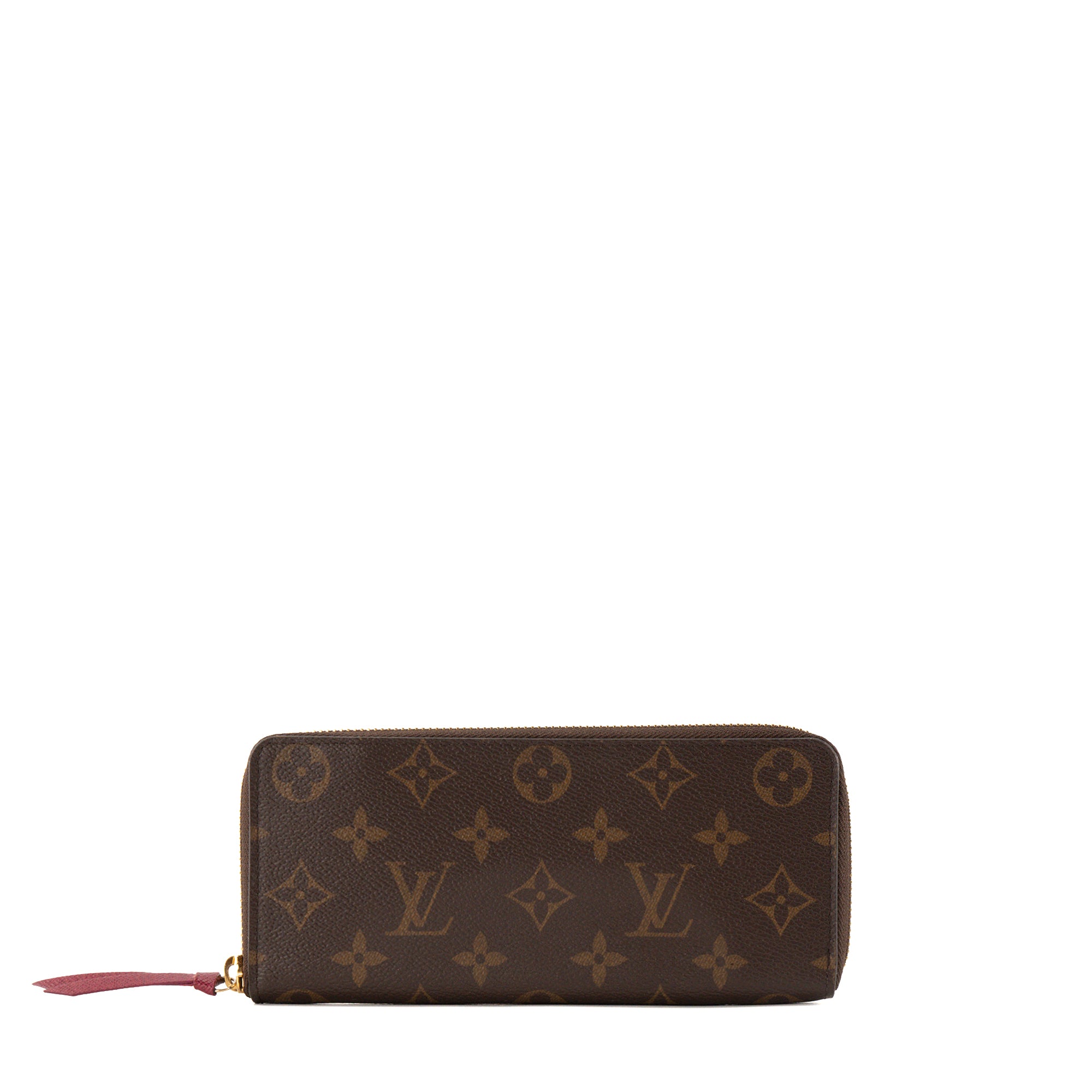 LOUIS VUITTON - Portefeuille Clémence Louis Vuitton en toile enduite monogrammée
