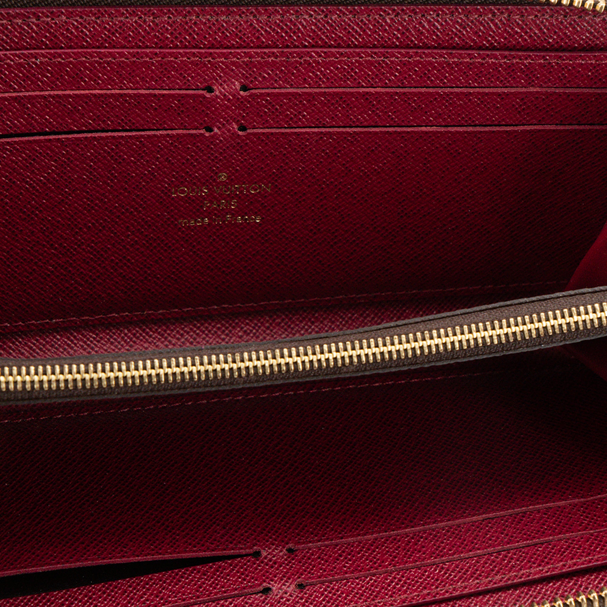 LOUIS VUITTON - Portefeuille Clémence Louis Vuitton en toile enduite monogrammée