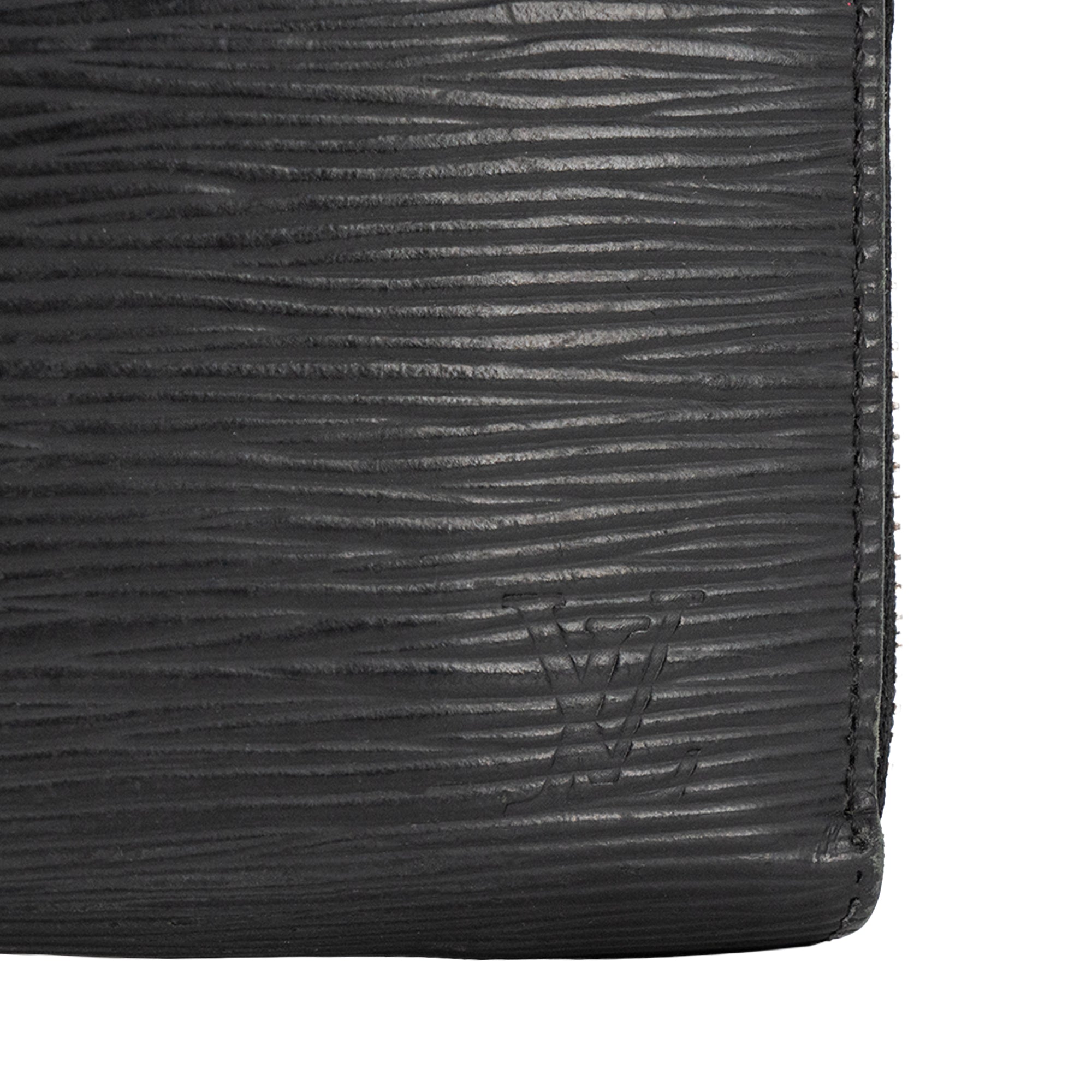 LOUIS VUITTON - Portefeuille Clémence Louis Vuitton en cuir épi noir