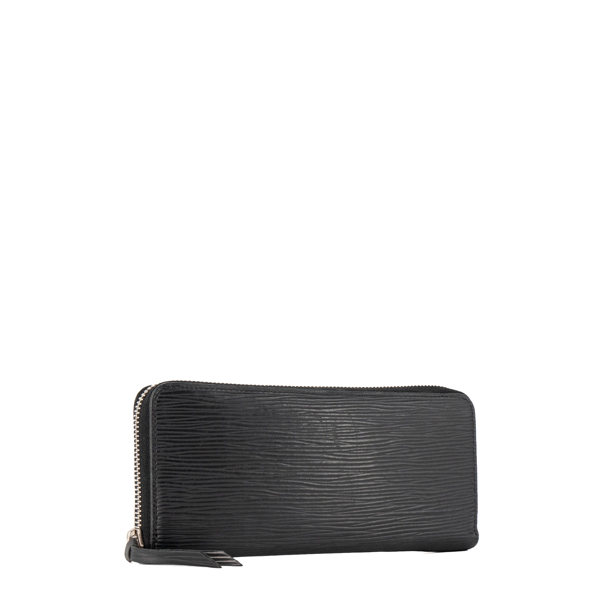 LOUIS VUITTON - Portefeuille Clémence Louis Vuitton en cuir épi noir