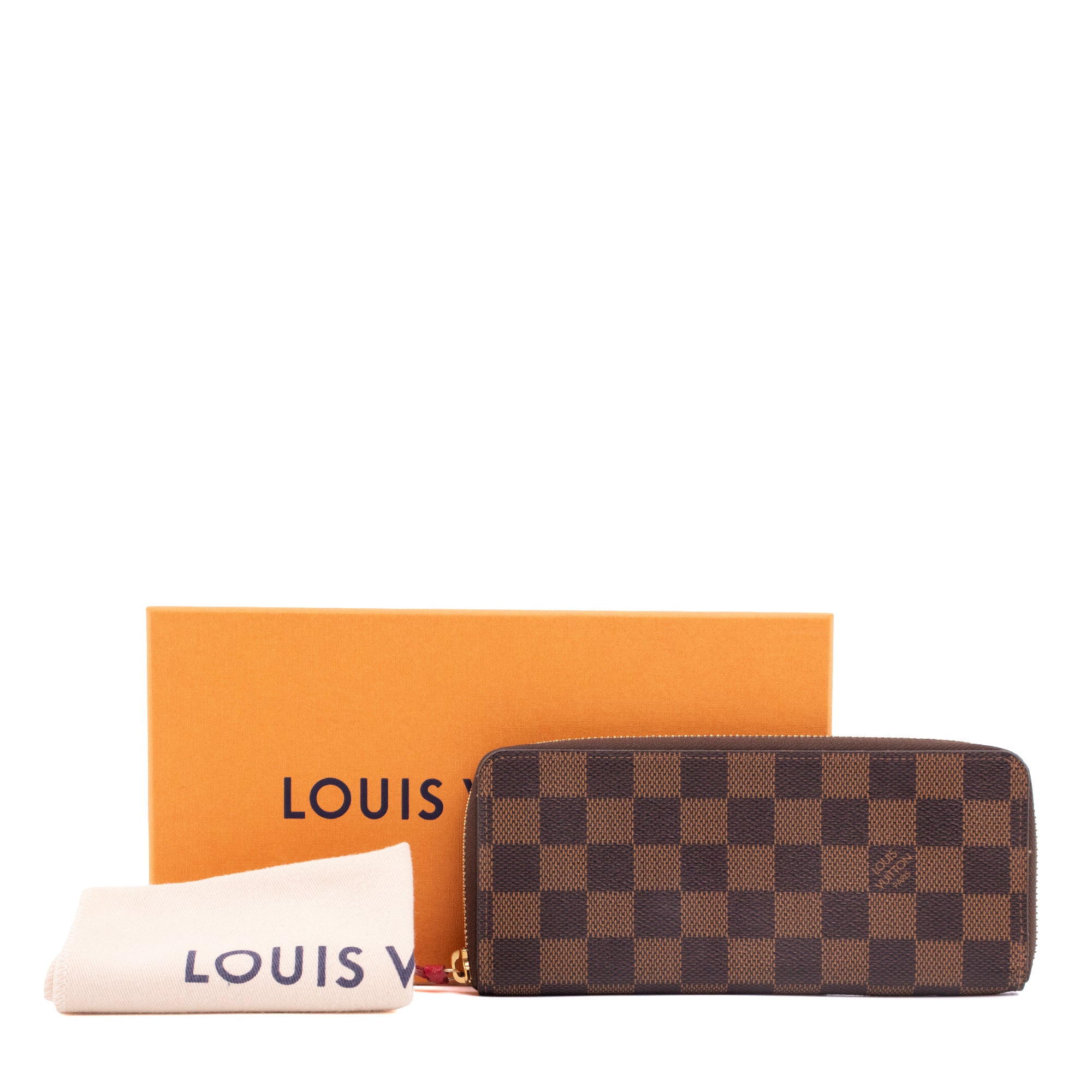 LOUIS VUITTON - Louis Vuitton Clémence wallet in ebony checkered coated canvas